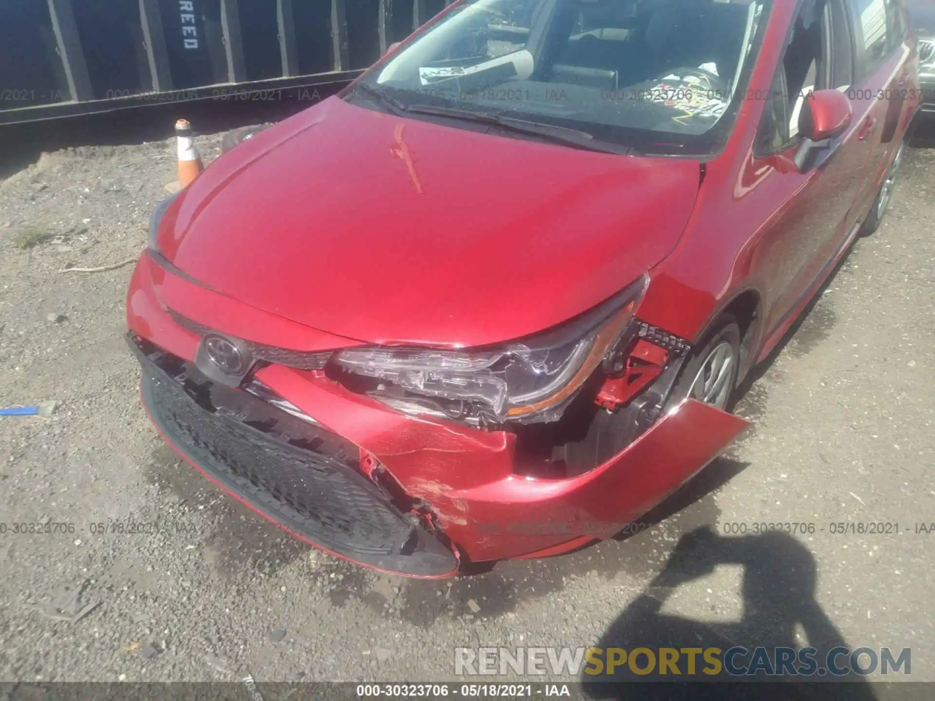 6 Photograph of a damaged car JTDEPRAE8LJ105478 TOYOTA COROLLA 2020