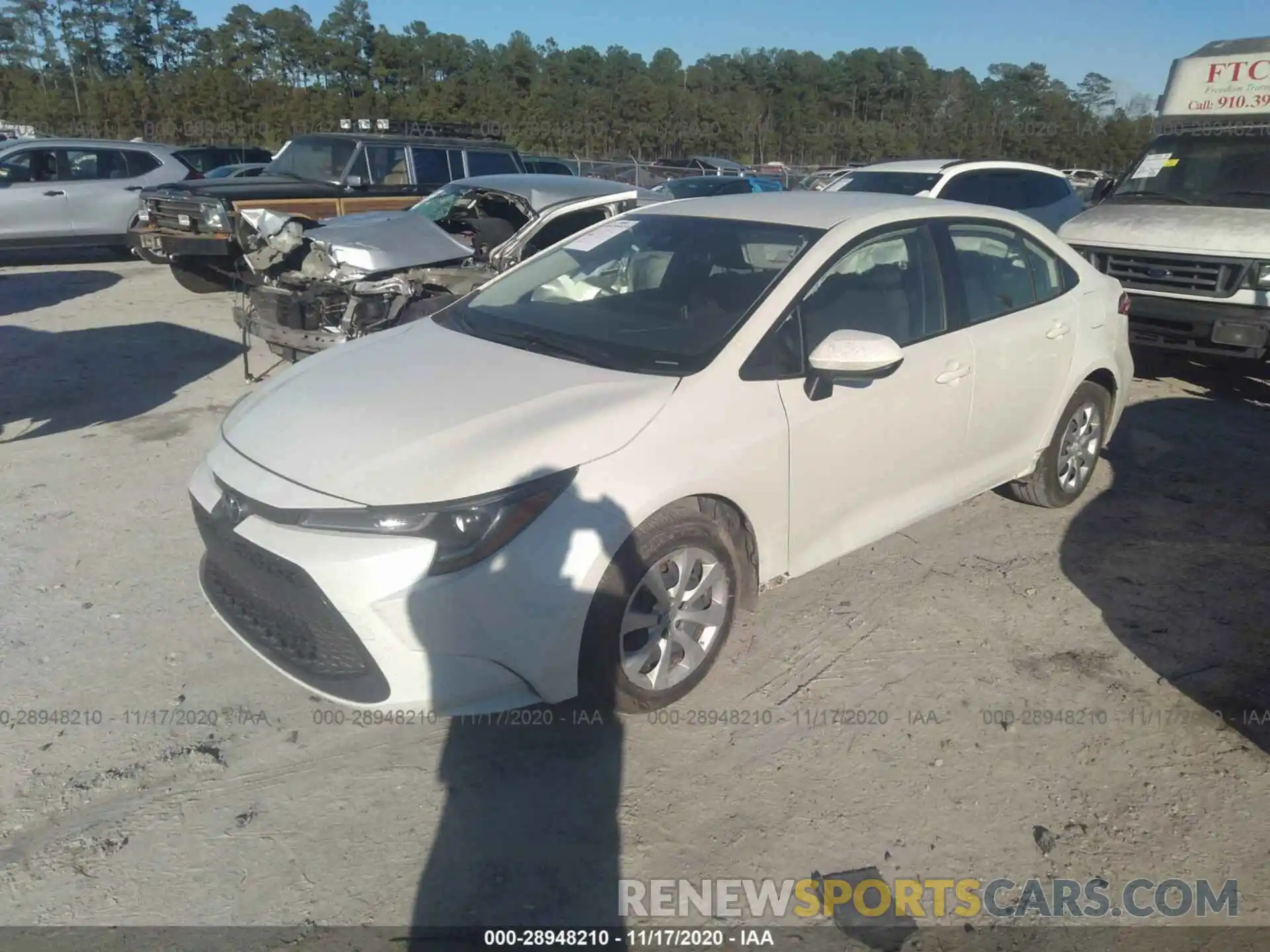 2 Photograph of a damaged car JTDEPRAE8LJ108574 TOYOTA COROLLA 2020