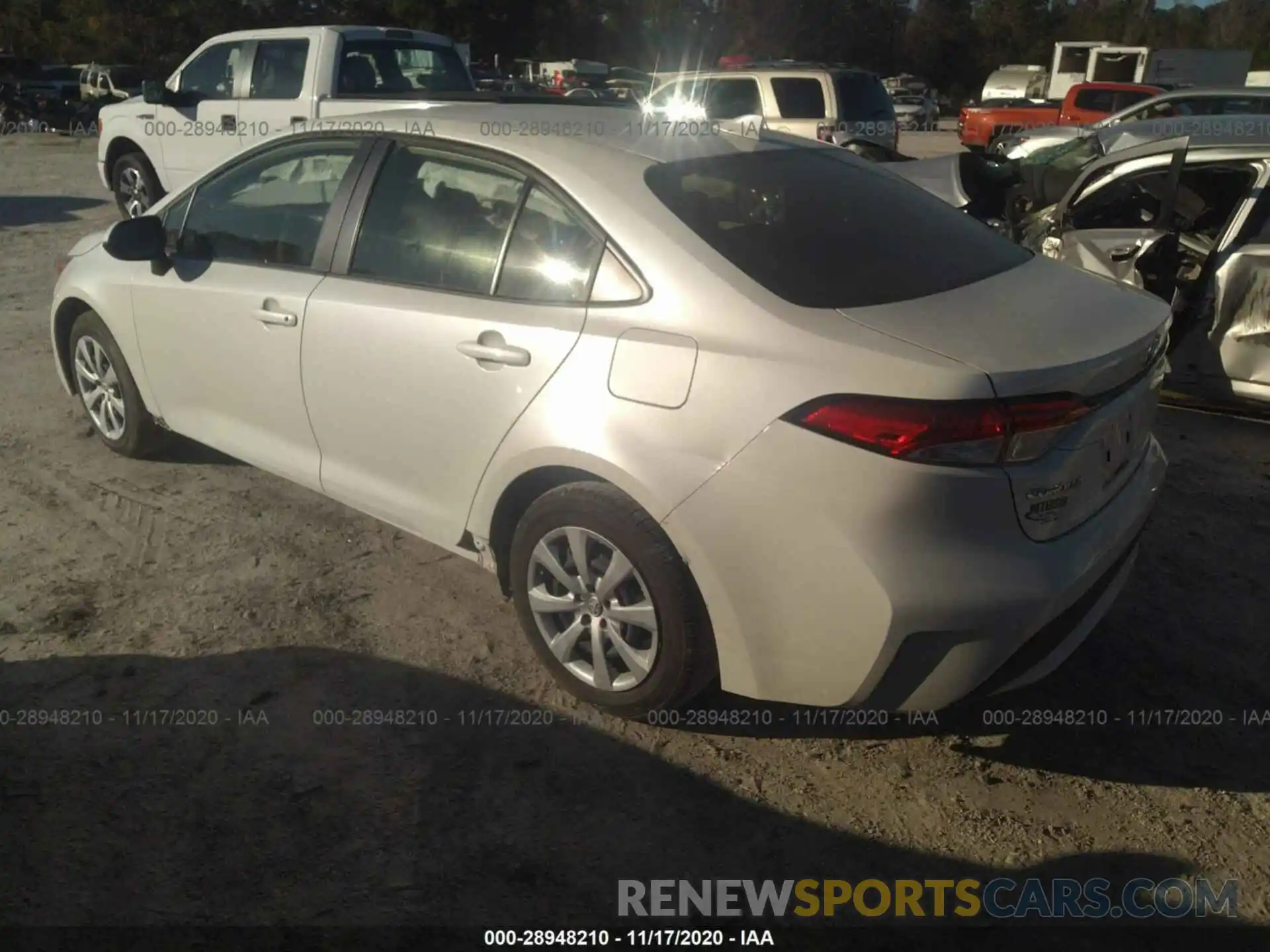 3 Photograph of a damaged car JTDEPRAE8LJ108574 TOYOTA COROLLA 2020