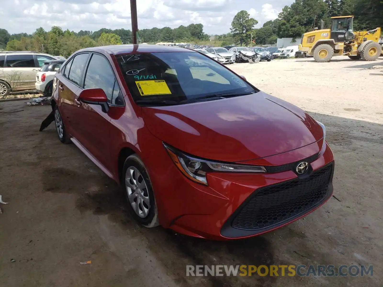 1 Photograph of a damaged car JTDEPRAE8LJ108624 TOYOTA COROLLA 2020