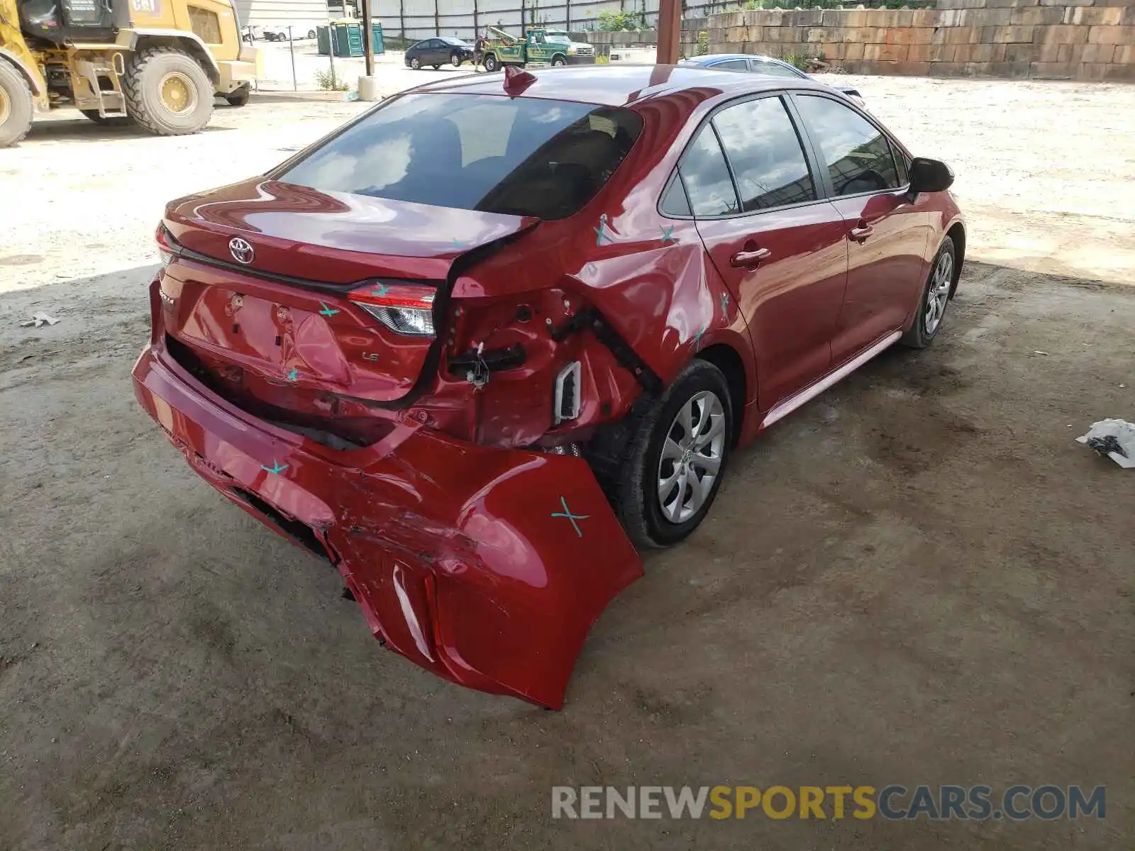 4 Photograph of a damaged car JTDEPRAE8LJ108624 TOYOTA COROLLA 2020