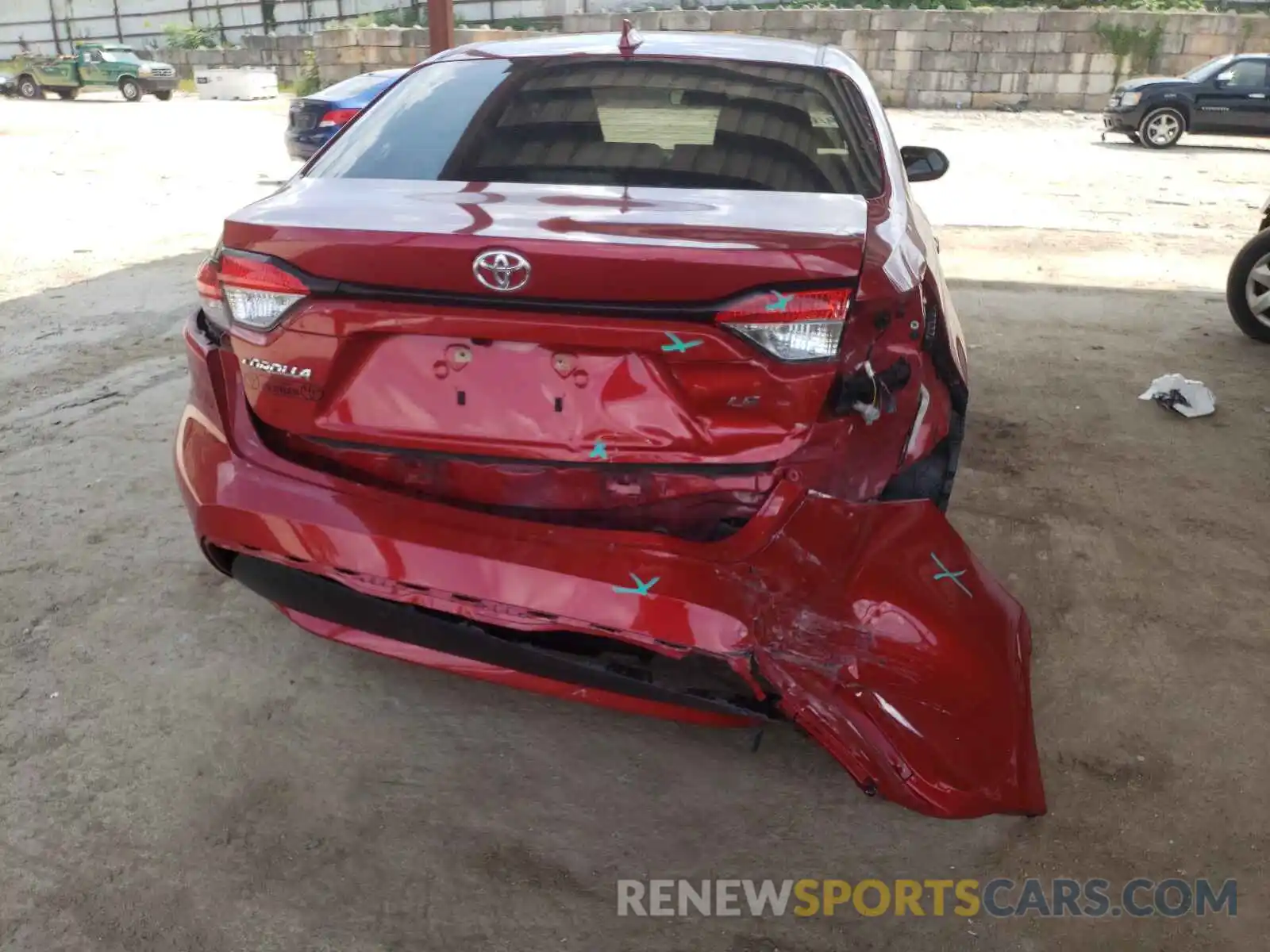 9 Photograph of a damaged car JTDEPRAE8LJ108624 TOYOTA COROLLA 2020