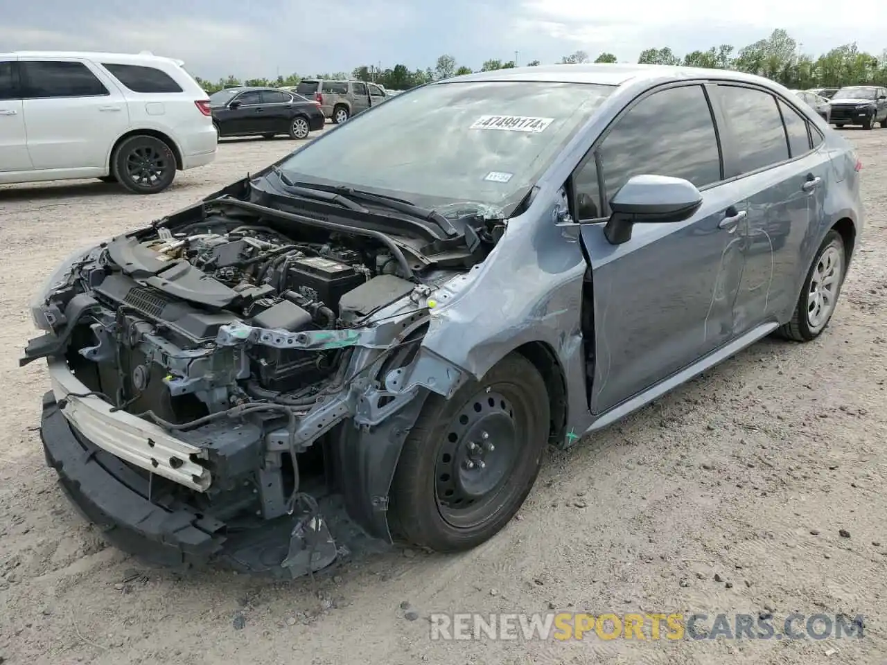 1 Photograph of a damaged car JTDEPRAE8LJ108851 TOYOTA COROLLA 2020