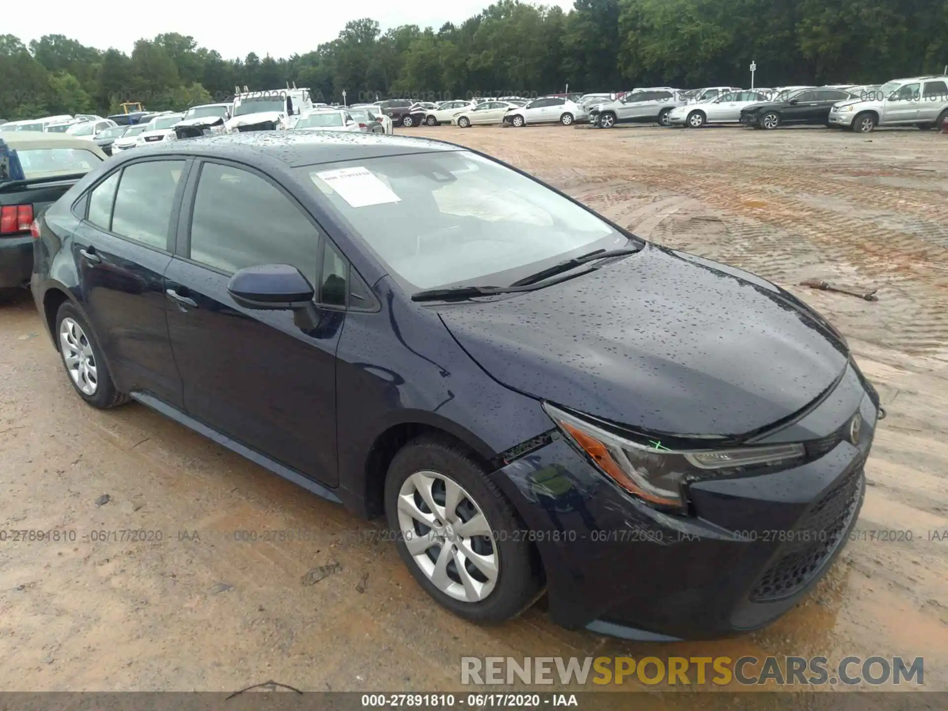 1 Photograph of a damaged car JTDEPRAE8LJ108946 TOYOTA COROLLA 2020