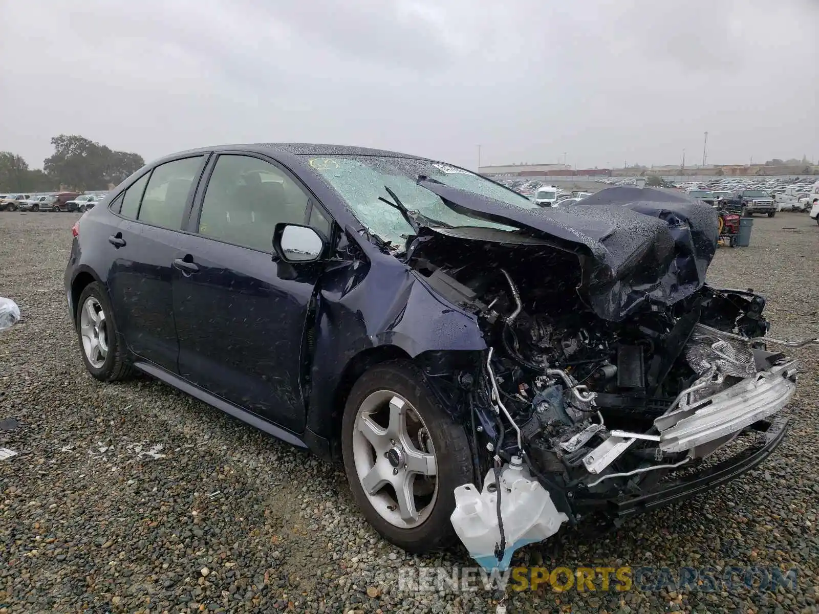 1 Photograph of a damaged car JTDEPRAE8LJ109210 TOYOTA COROLLA 2020