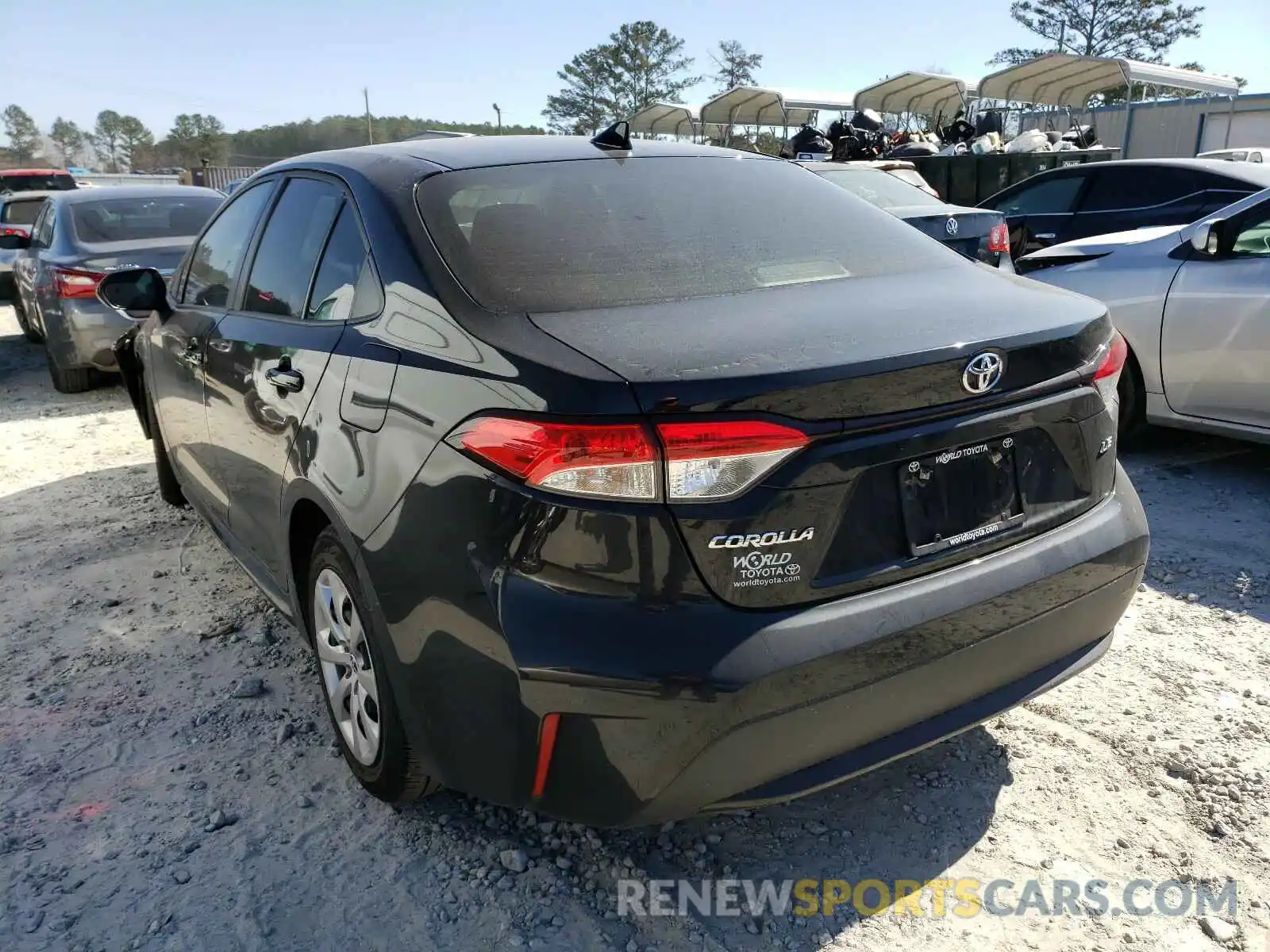 3 Photograph of a damaged car JTDEPRAE8LJ109420 TOYOTA COROLLA 2020