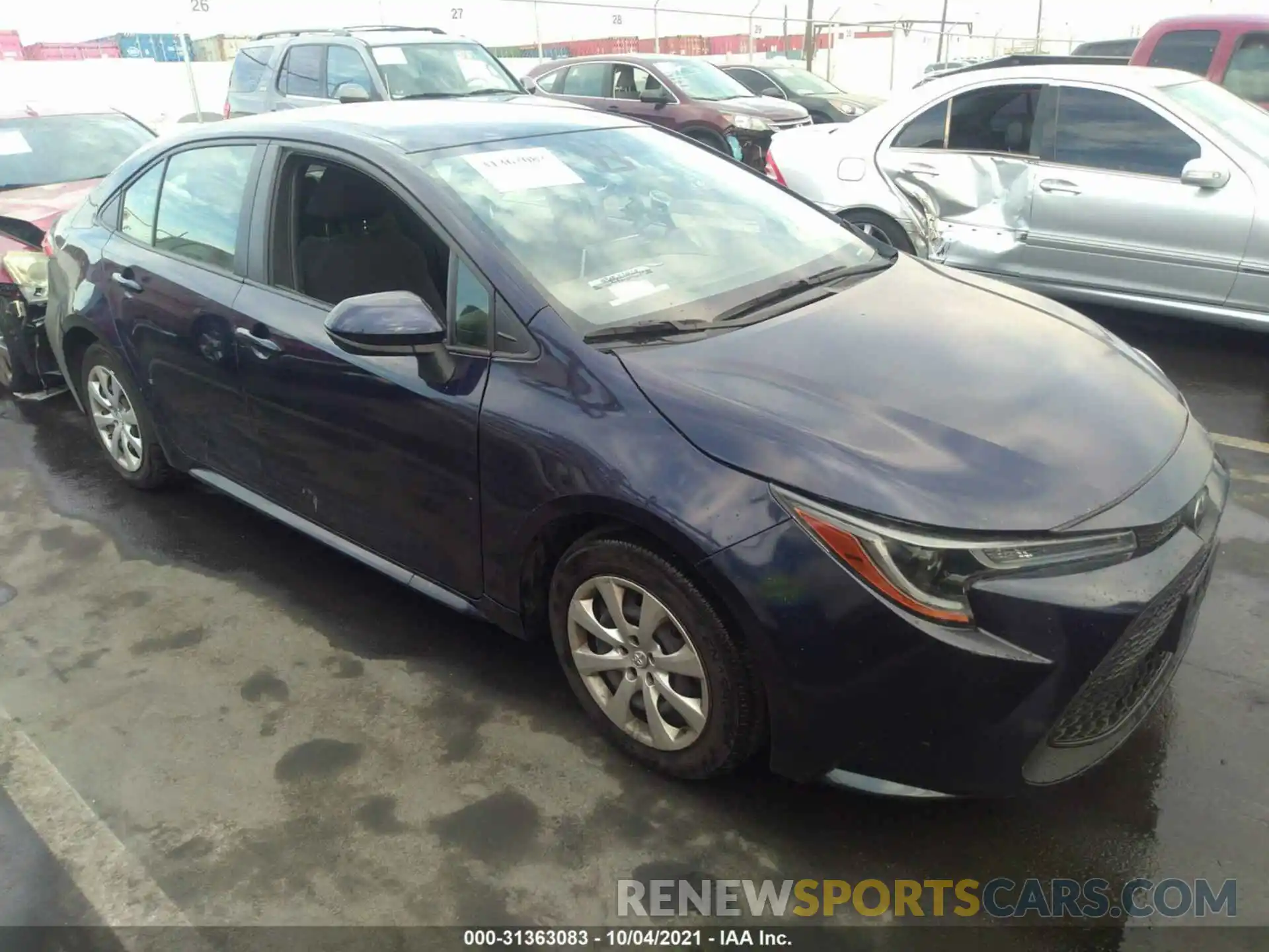 1 Photograph of a damaged car JTDEPRAE8LJ109479 TOYOTA COROLLA 2020