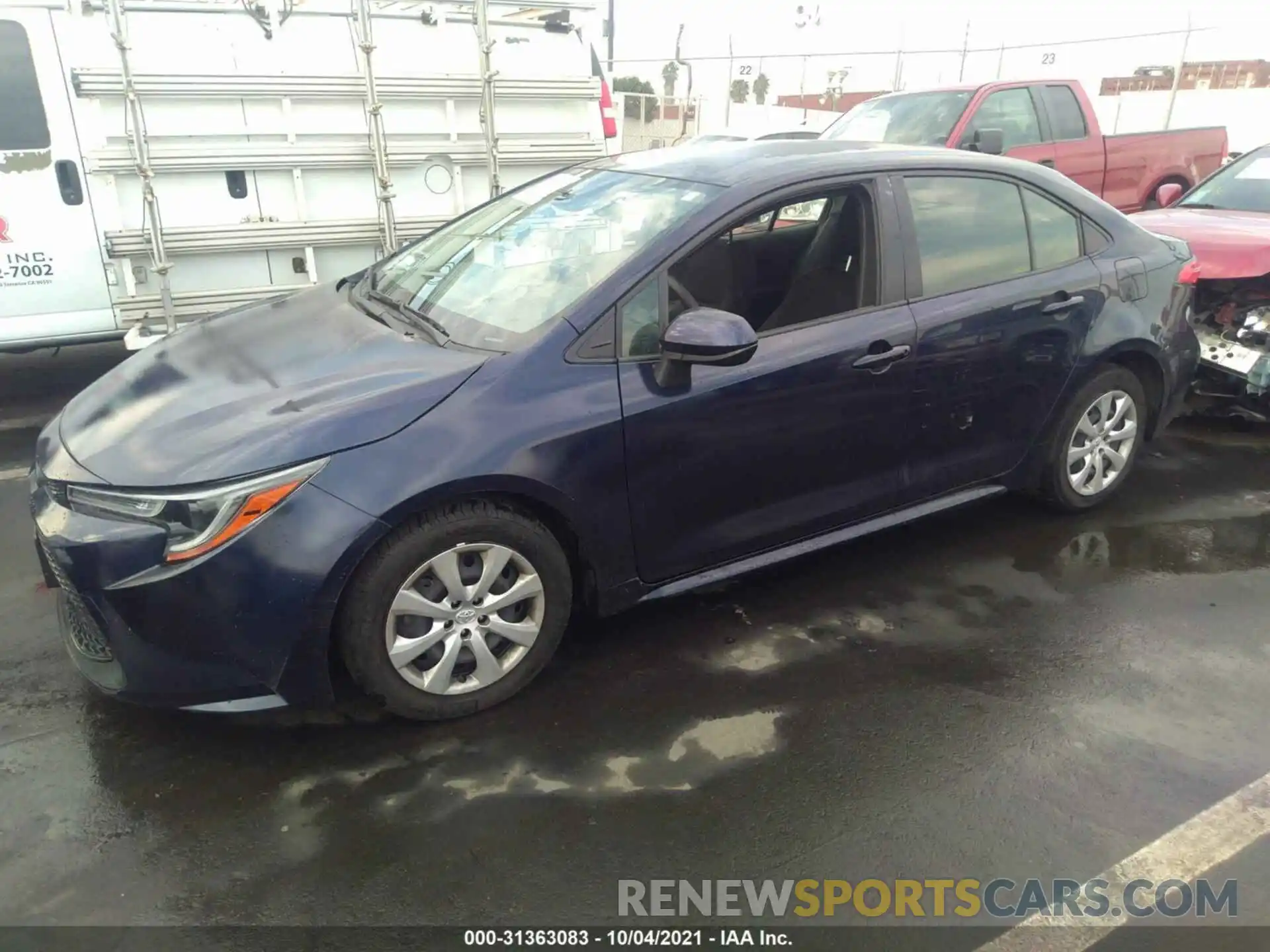 2 Photograph of a damaged car JTDEPRAE8LJ109479 TOYOTA COROLLA 2020