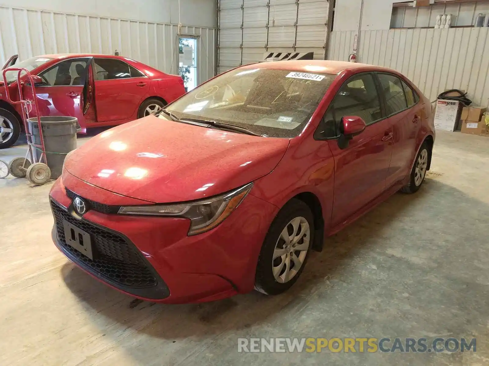 2 Photograph of a damaged car JTDEPRAE8LJ109854 TOYOTA COROLLA 2020