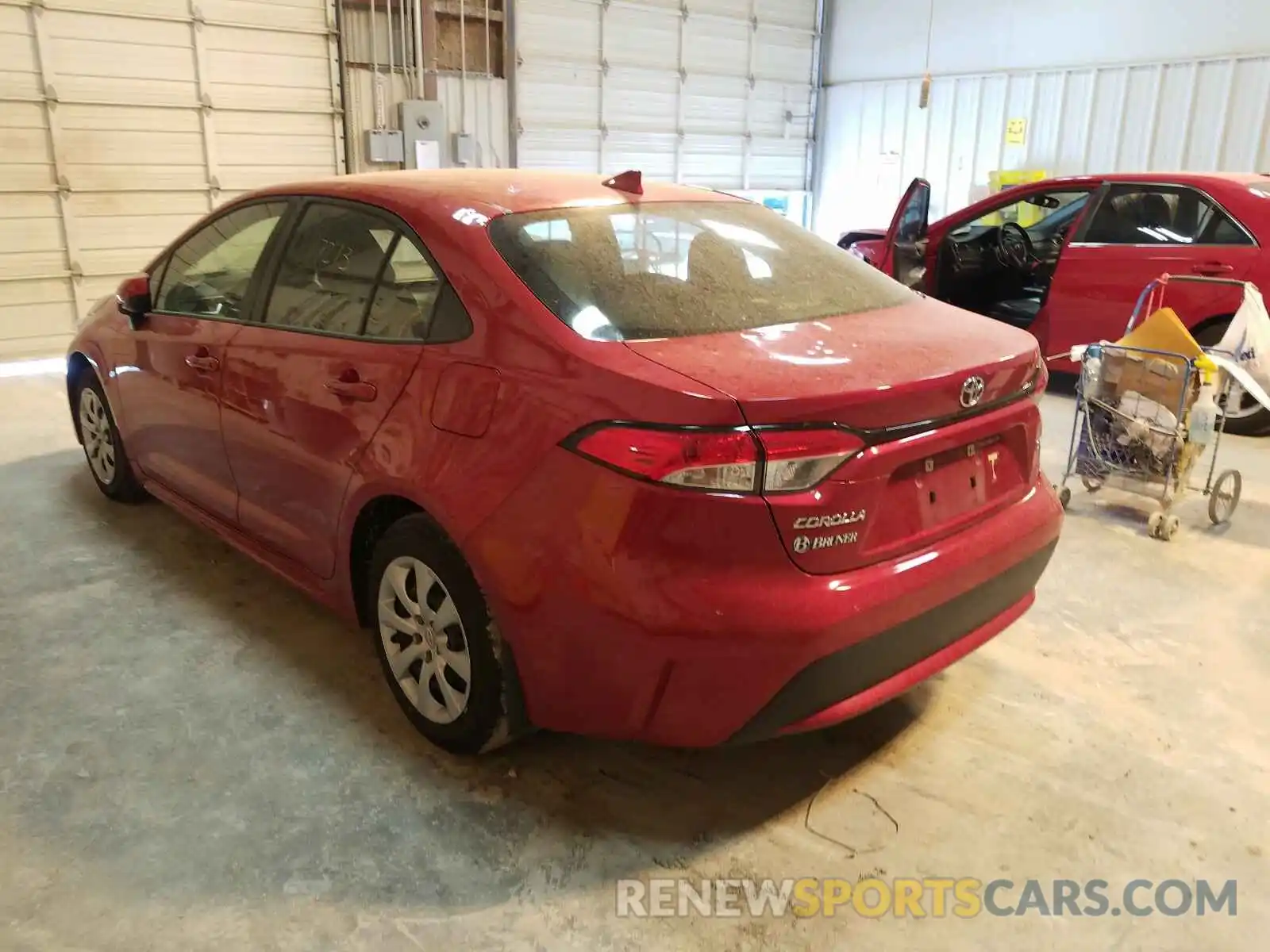 3 Photograph of a damaged car JTDEPRAE8LJ109854 TOYOTA COROLLA 2020