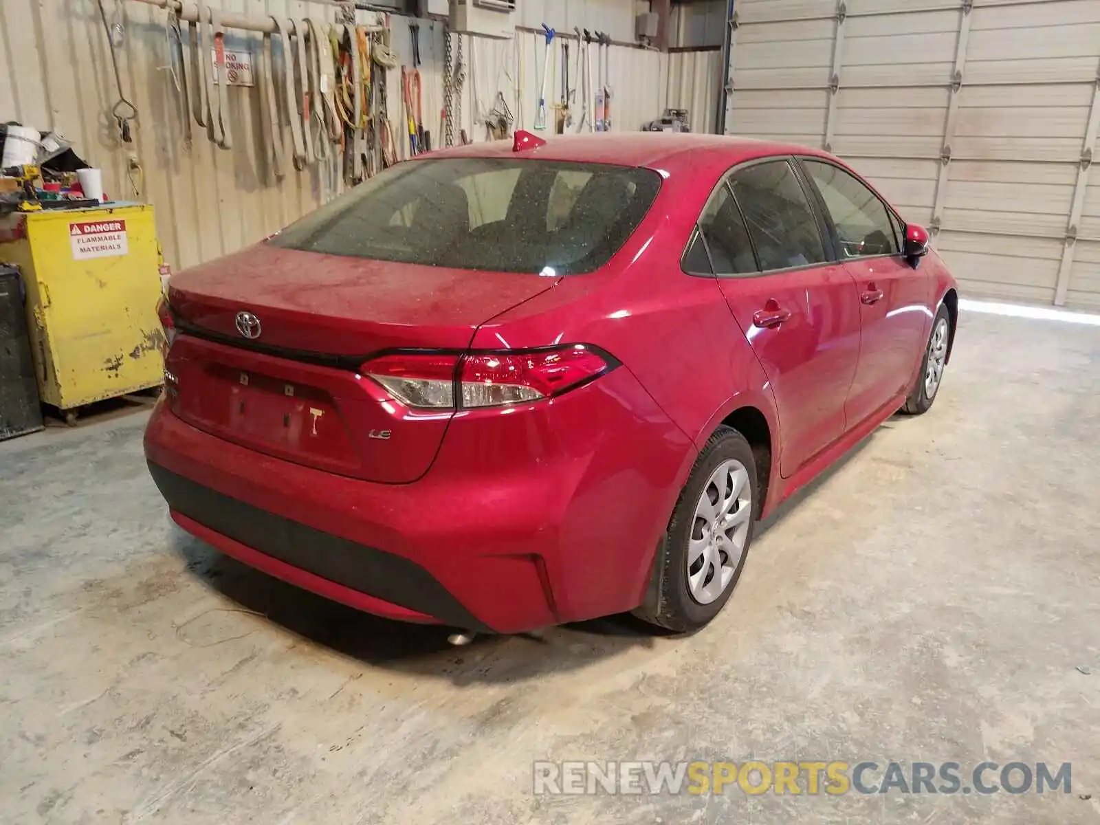 4 Photograph of a damaged car JTDEPRAE8LJ109854 TOYOTA COROLLA 2020