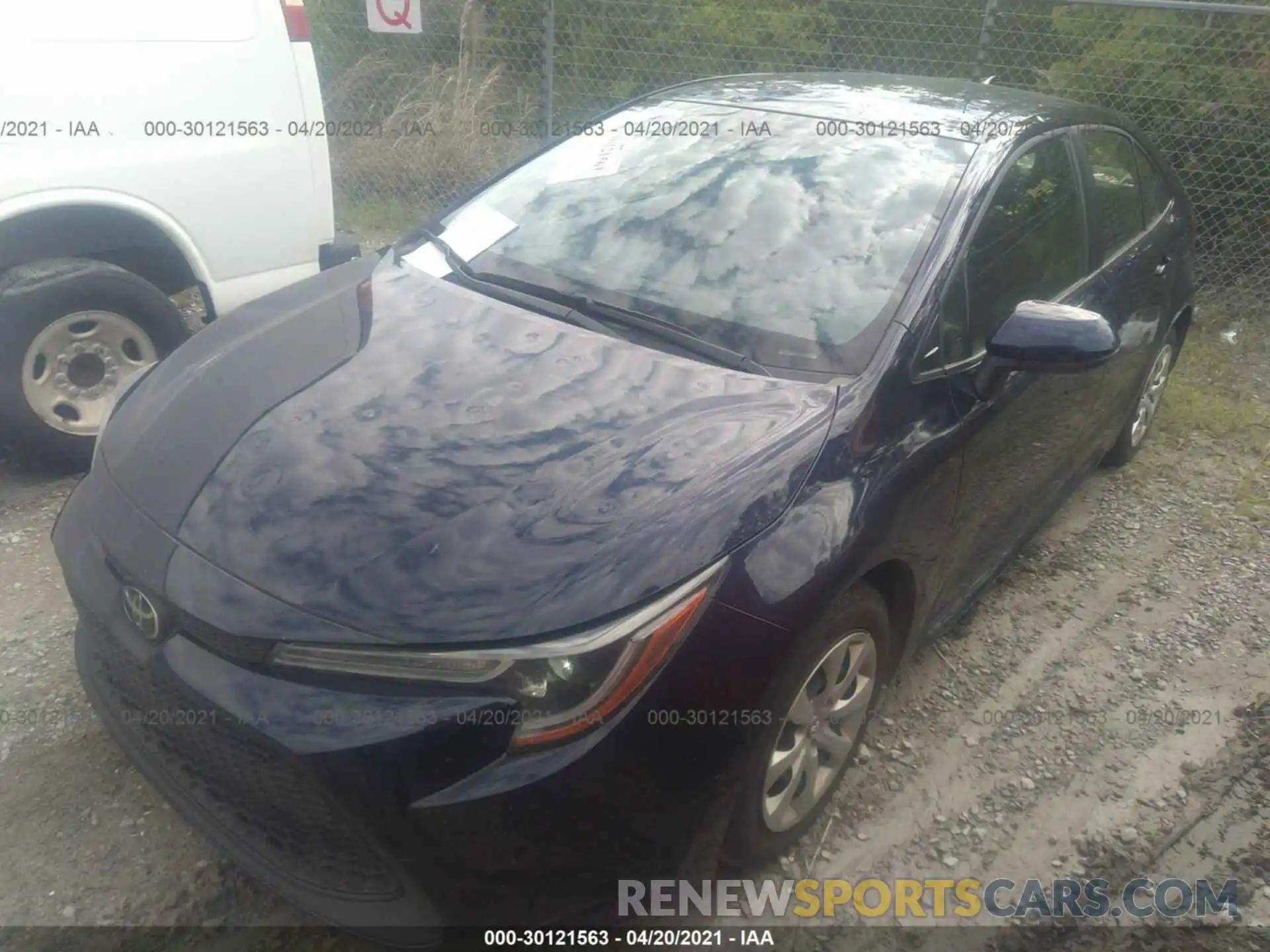 2 Photograph of a damaged car JTDEPRAE8LJ109997 TOYOTA COROLLA 2020