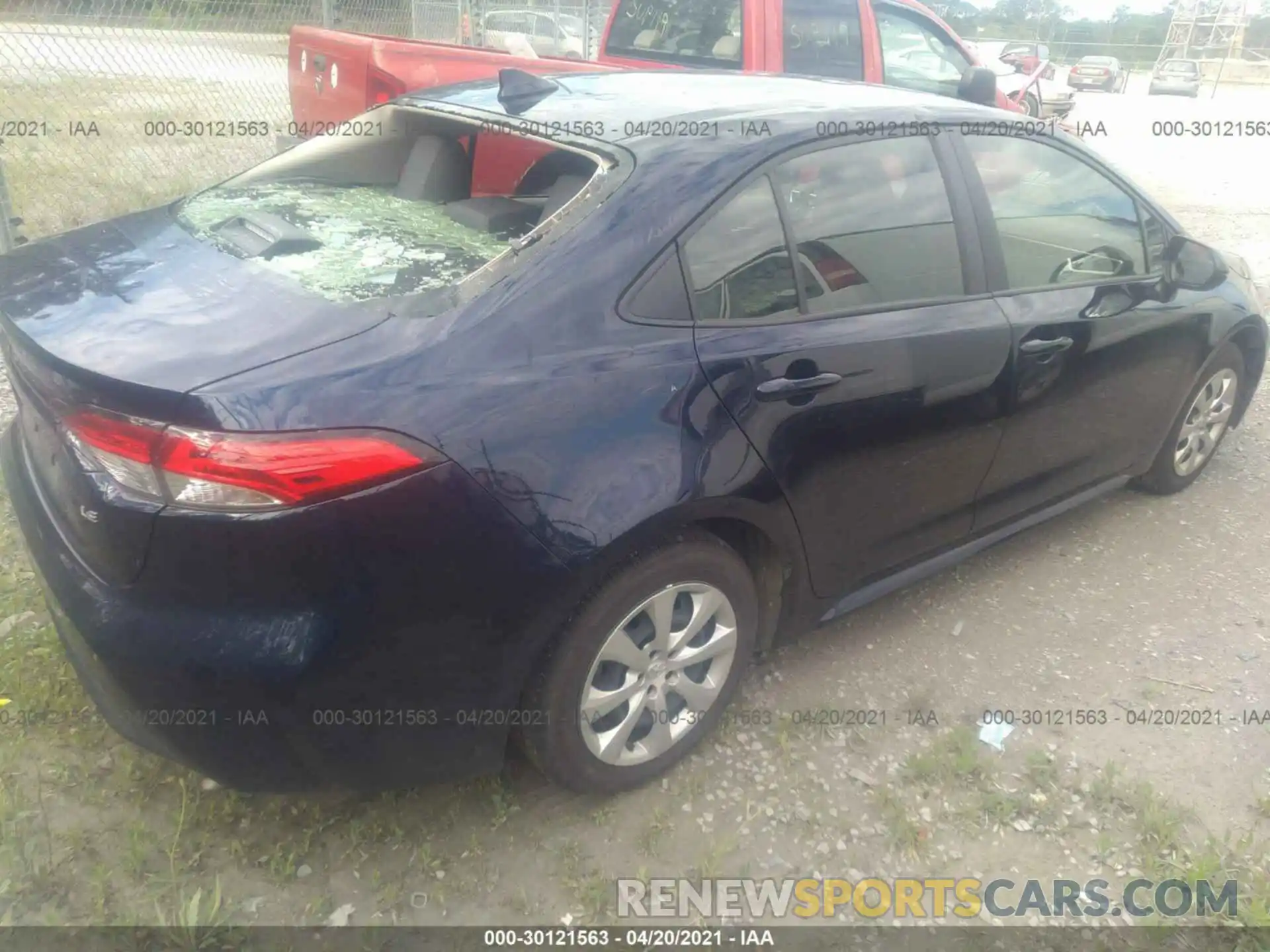 4 Photograph of a damaged car JTDEPRAE8LJ109997 TOYOTA COROLLA 2020