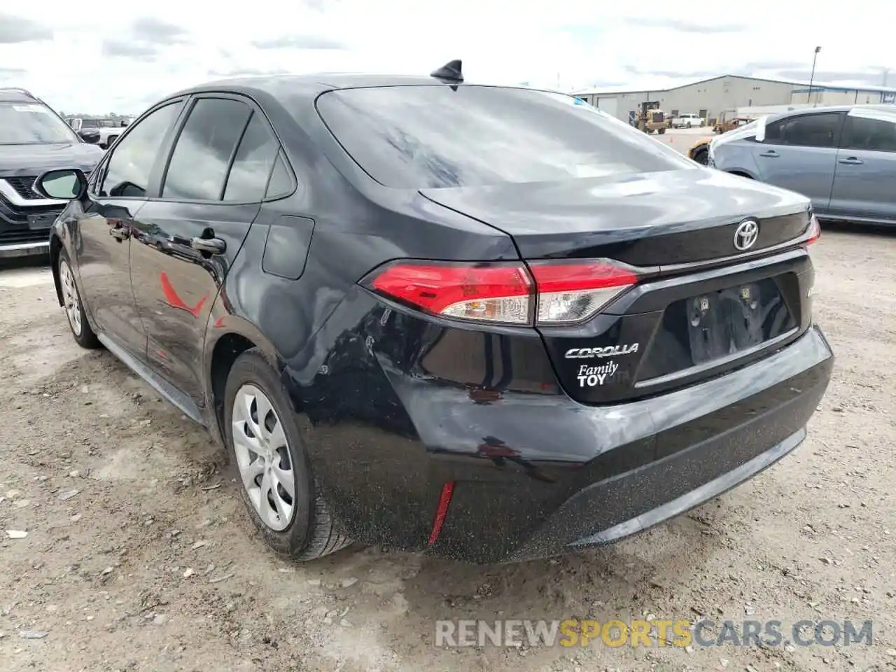 3 Photograph of a damaged car JTDEPRAE8LJ110535 TOYOTA COROLLA 2020