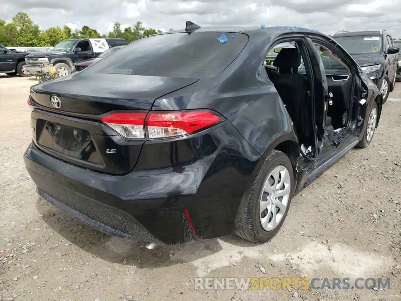 4 Photograph of a damaged car JTDEPRAE8LJ110535 TOYOTA COROLLA 2020