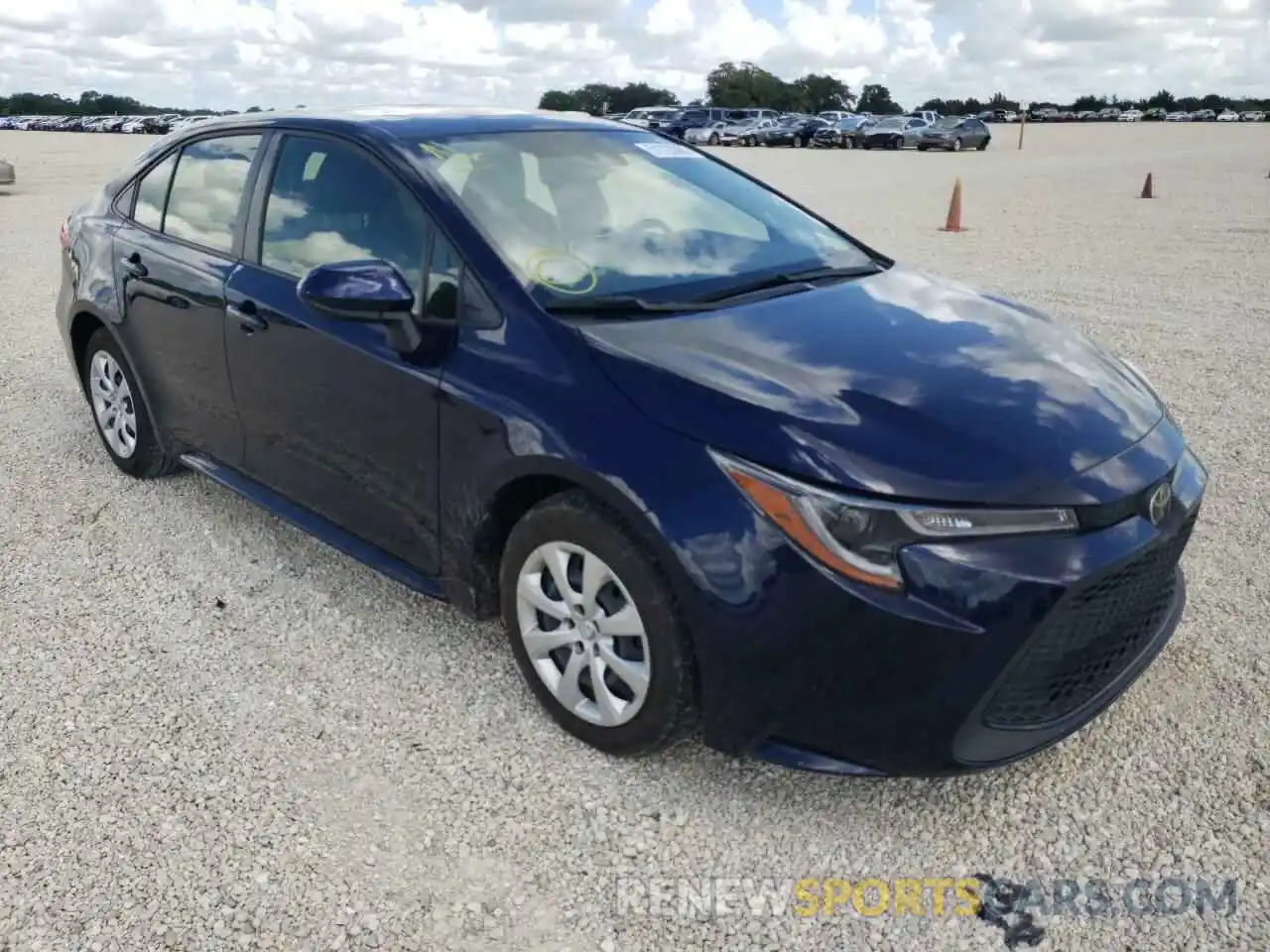 1 Photograph of a damaged car JTDEPRAE8LJ111071 TOYOTA COROLLA 2020