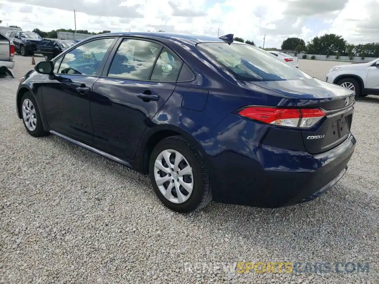 3 Photograph of a damaged car JTDEPRAE8LJ111071 TOYOTA COROLLA 2020