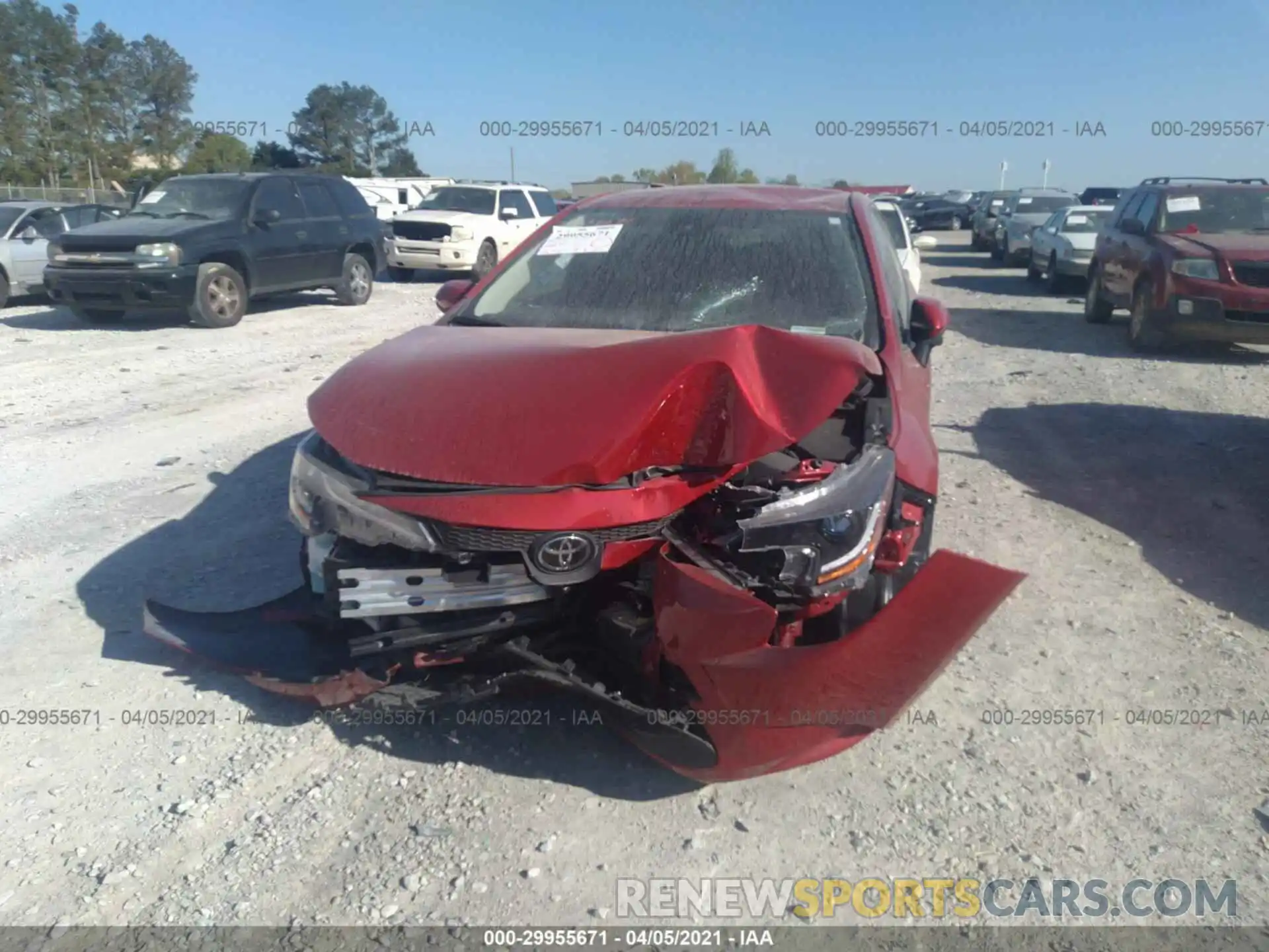 6 Photograph of a damaged car JTDEPRAE8LJ111961 TOYOTA COROLLA 2020