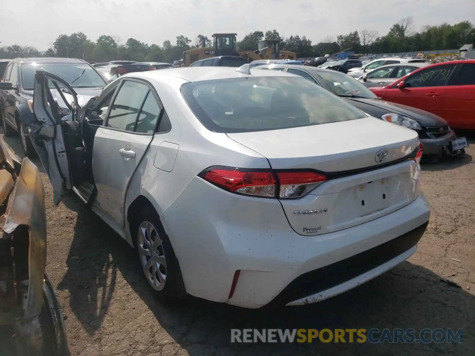 3 Photograph of a damaged car JTDEPRAE8LJ112401 TOYOTA COROLLA 2020