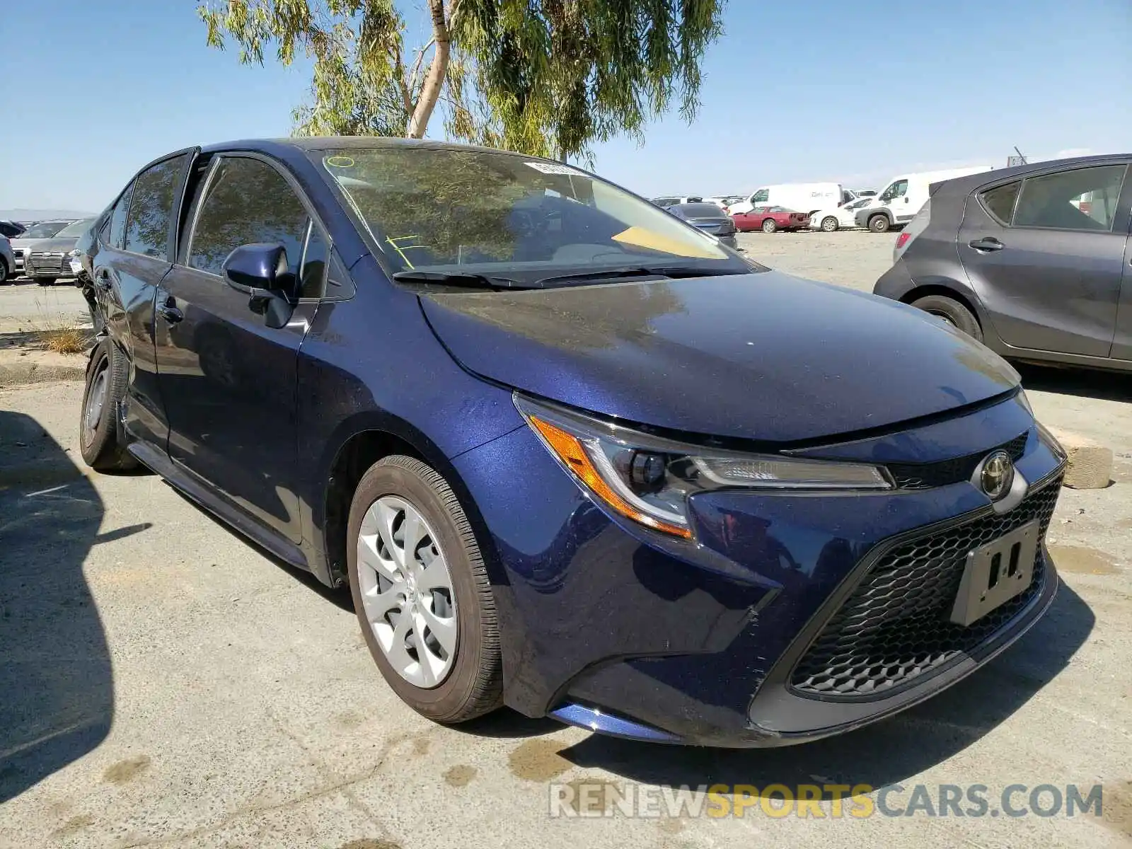 1 Photograph of a damaged car JTDEPRAE8LJ113032 TOYOTA COROLLA 2020