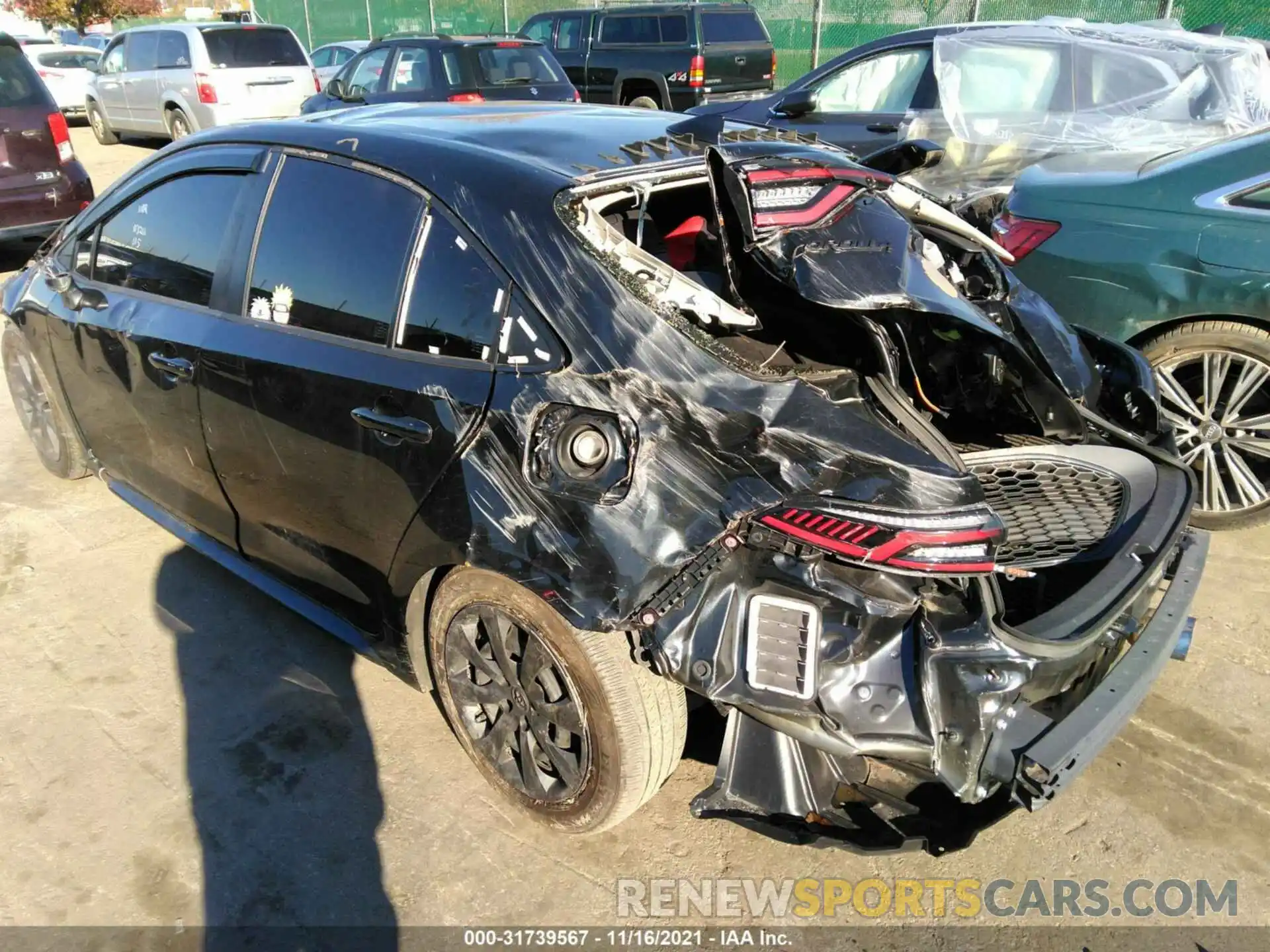 3 Photograph of a damaged car JTDEPRAE8LJ113211 TOYOTA COROLLA 2020