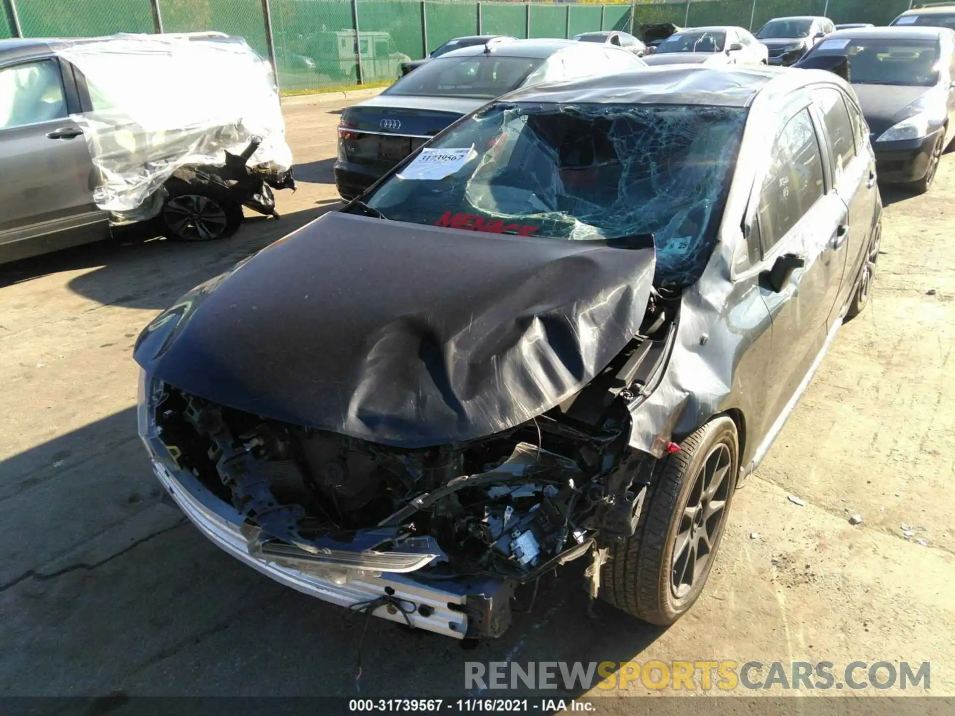 6 Photograph of a damaged car JTDEPRAE8LJ113211 TOYOTA COROLLA 2020