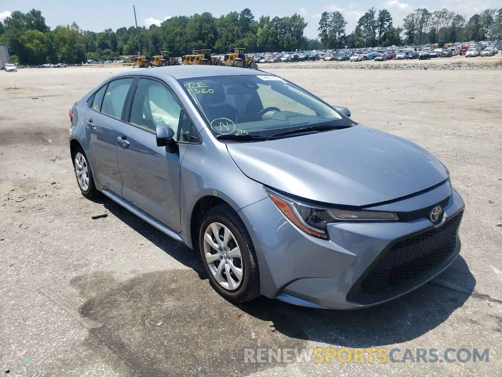 1 Photograph of a damaged car JTDEPRAE8LJ113838 TOYOTA COROLLA 2020