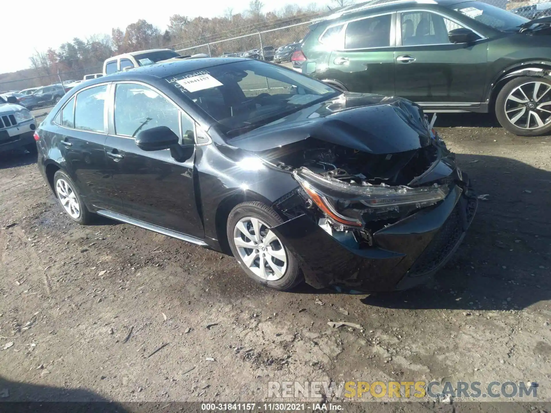 1 Photograph of a damaged car JTDEPRAE8LJ114018 TOYOTA COROLLA 2020