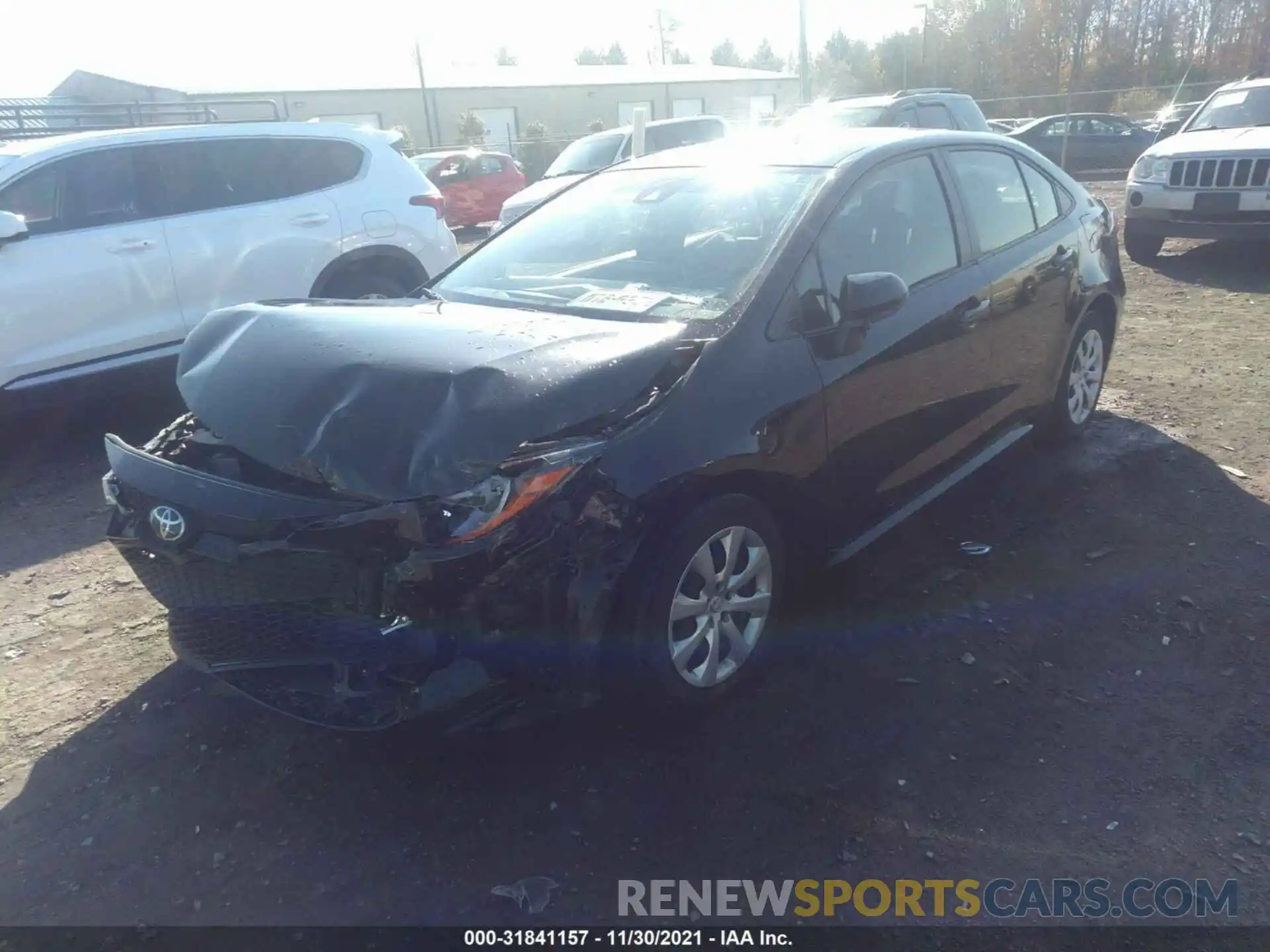 2 Photograph of a damaged car JTDEPRAE8LJ114018 TOYOTA COROLLA 2020