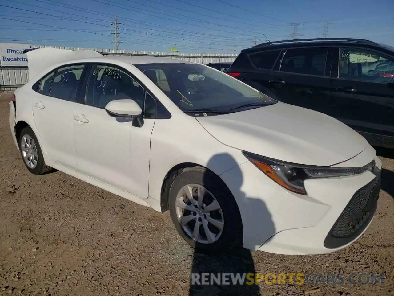 1 Photograph of a damaged car JTDEPRAE8LJ114116 TOYOTA COROLLA 2020