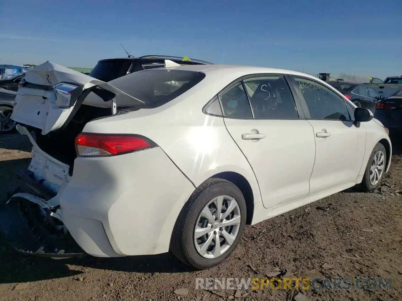 4 Photograph of a damaged car JTDEPRAE8LJ114116 TOYOTA COROLLA 2020