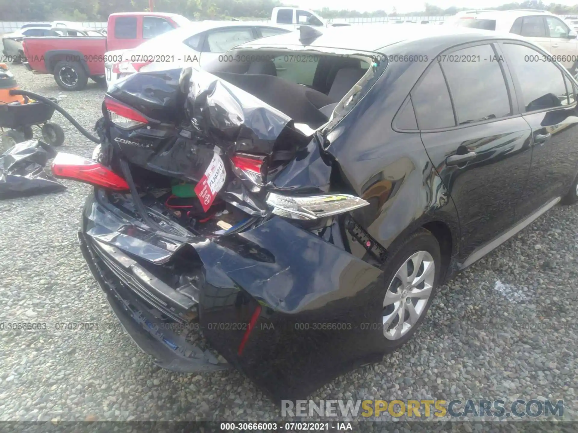 6 Photograph of a damaged car JTDEPRAE8LJ115797 TOYOTA COROLLA 2020