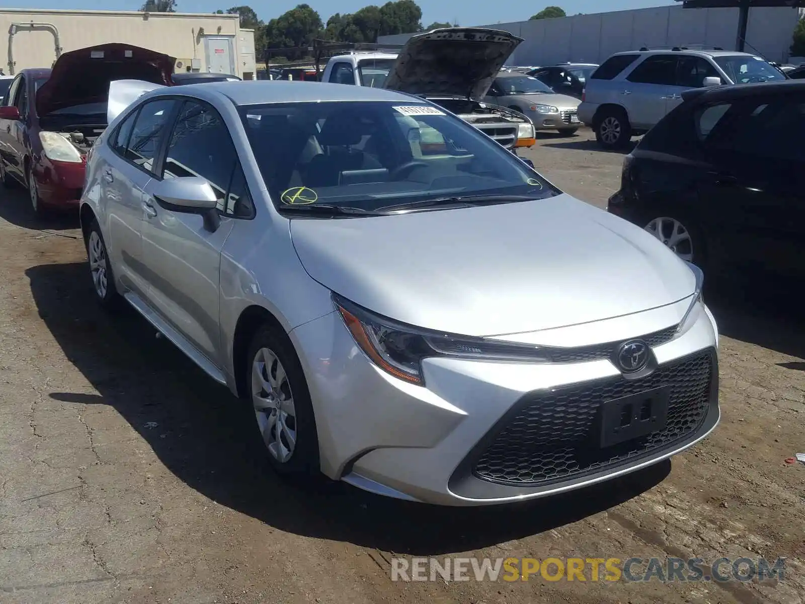 1 Photograph of a damaged car JTDEPRAE8LJ115881 TOYOTA COROLLA 2020