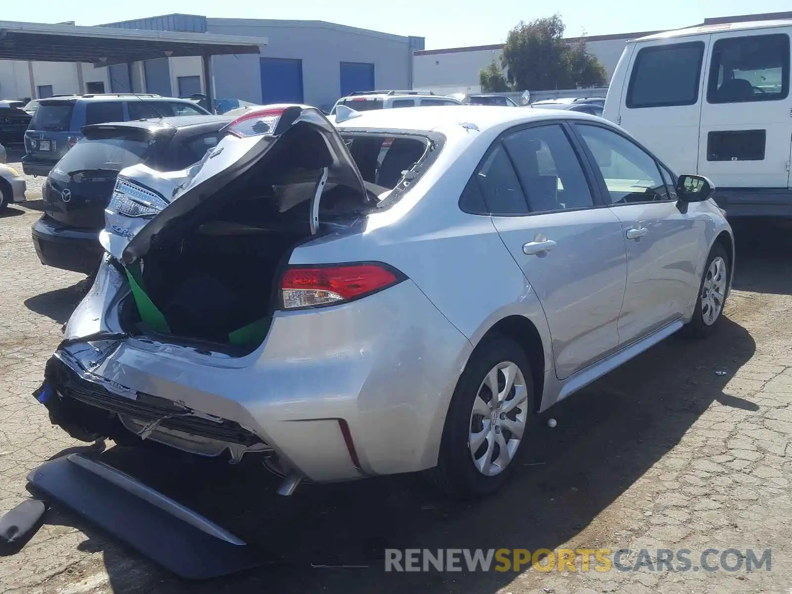 4 Photograph of a damaged car JTDEPRAE8LJ115881 TOYOTA COROLLA 2020