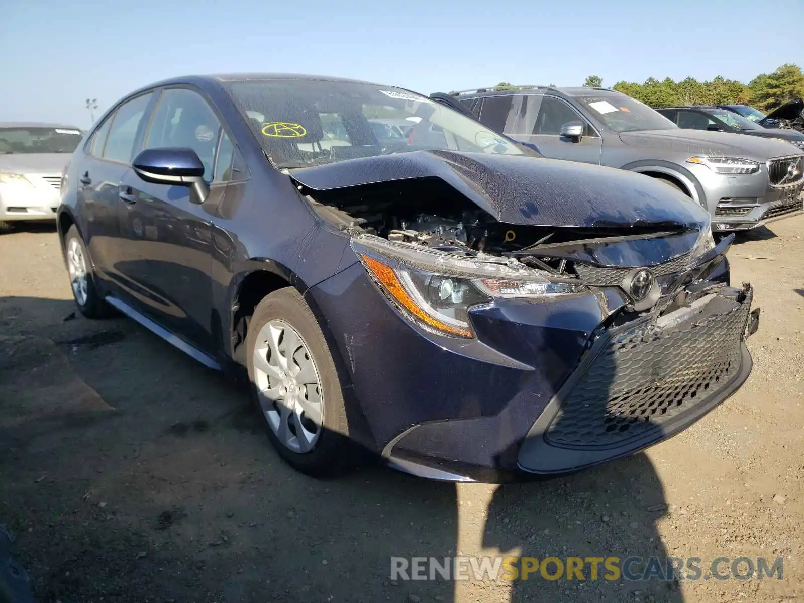 1 Photograph of a damaged car JTDEPRAE8LJ116173 TOYOTA COROLLA 2020