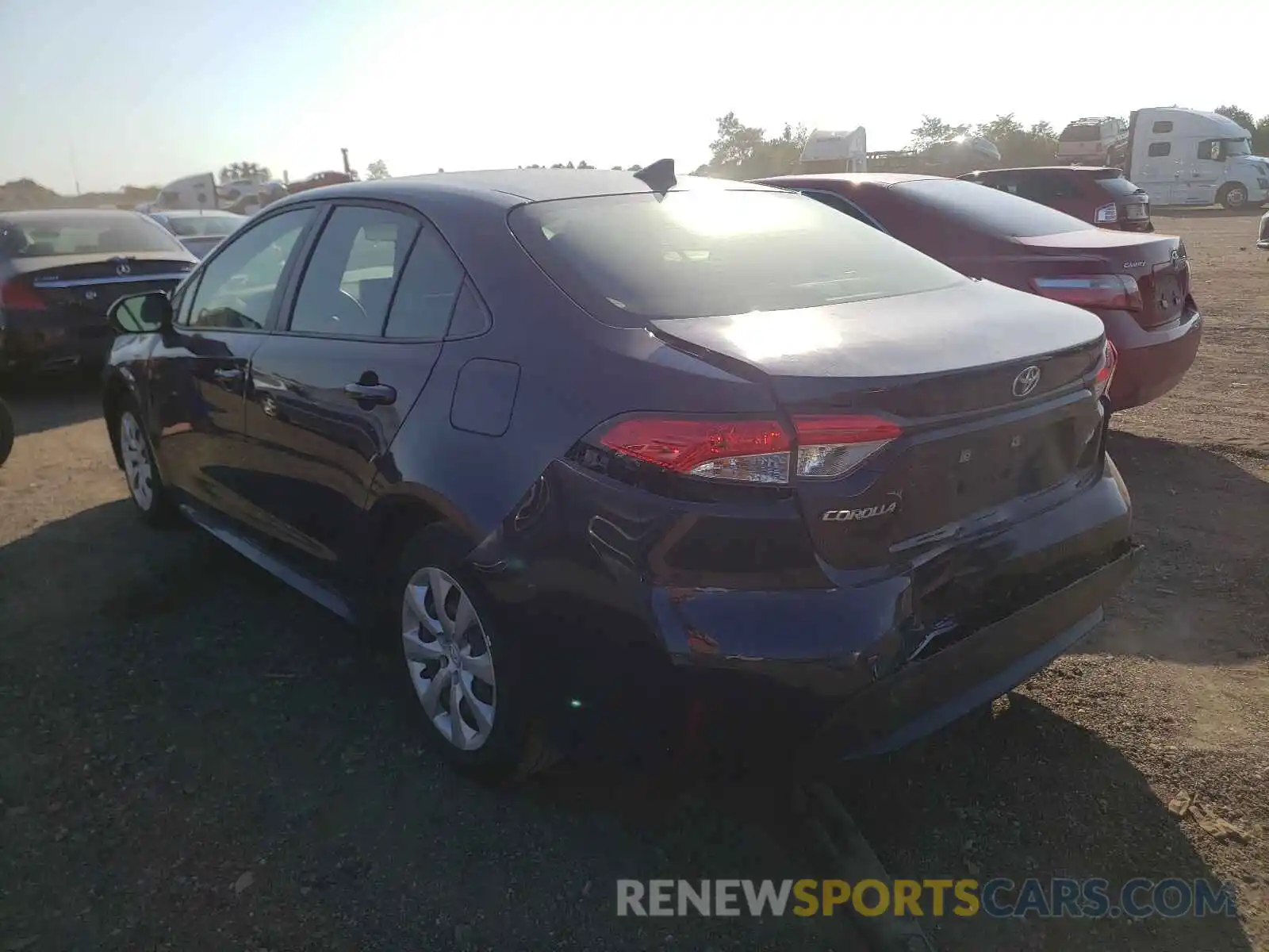 3 Photograph of a damaged car JTDEPRAE8LJ116173 TOYOTA COROLLA 2020