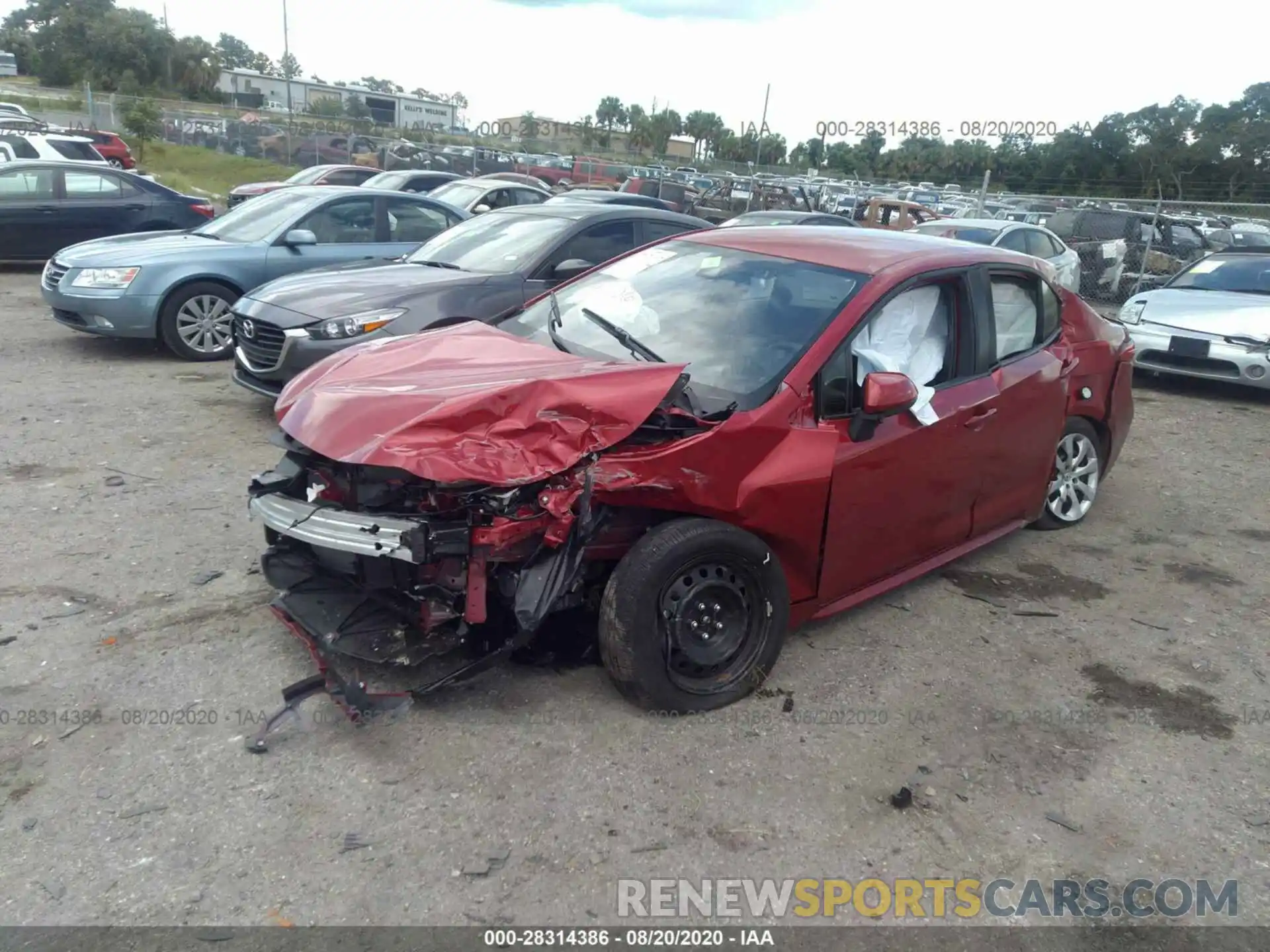 6 Фотография поврежденного автомобиля JTDEPRAE8LJ116514 TOYOTA COROLLA 2020