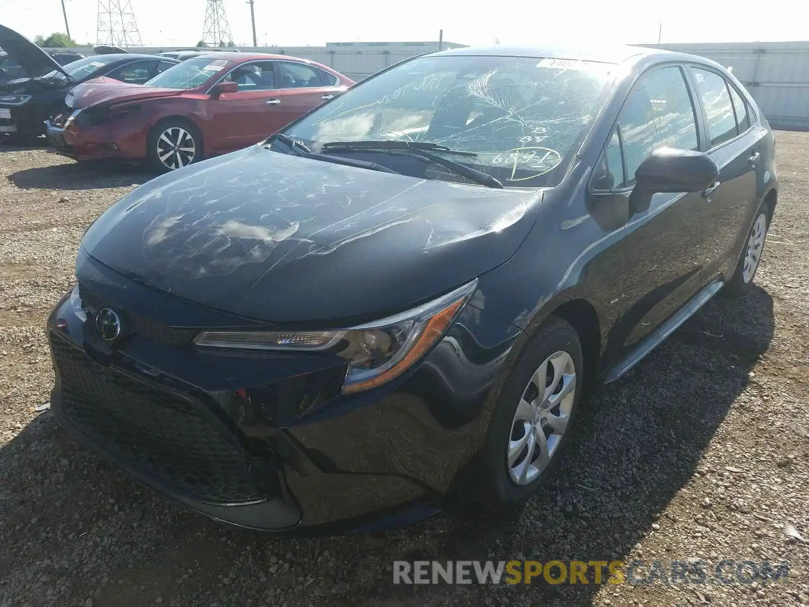 2 Photograph of a damaged car JTDEPRAE8LJ116867 TOYOTA COROLLA 2020