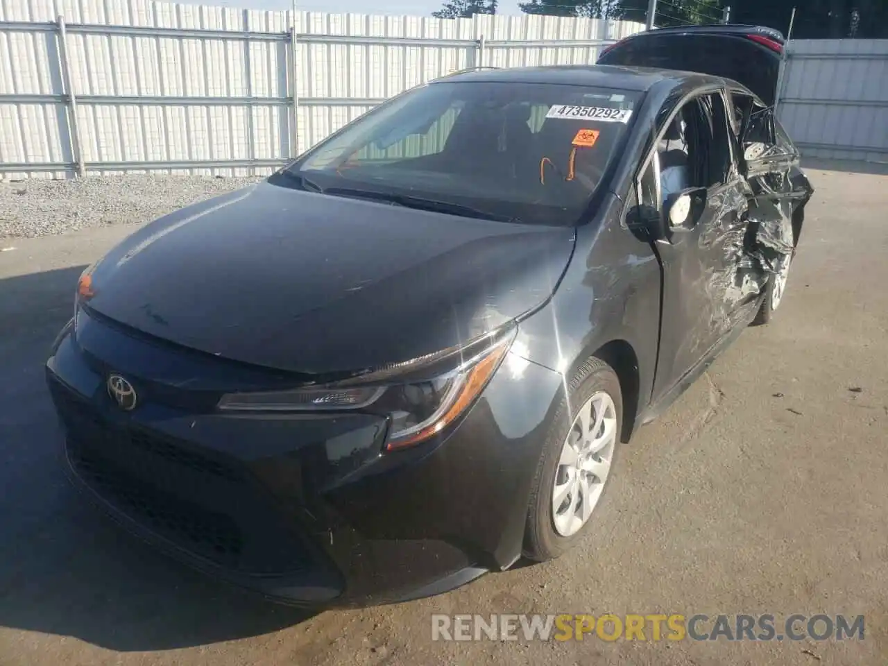 2 Photograph of a damaged car JTDEPRAE8LJ117159 TOYOTA COROLLA 2020