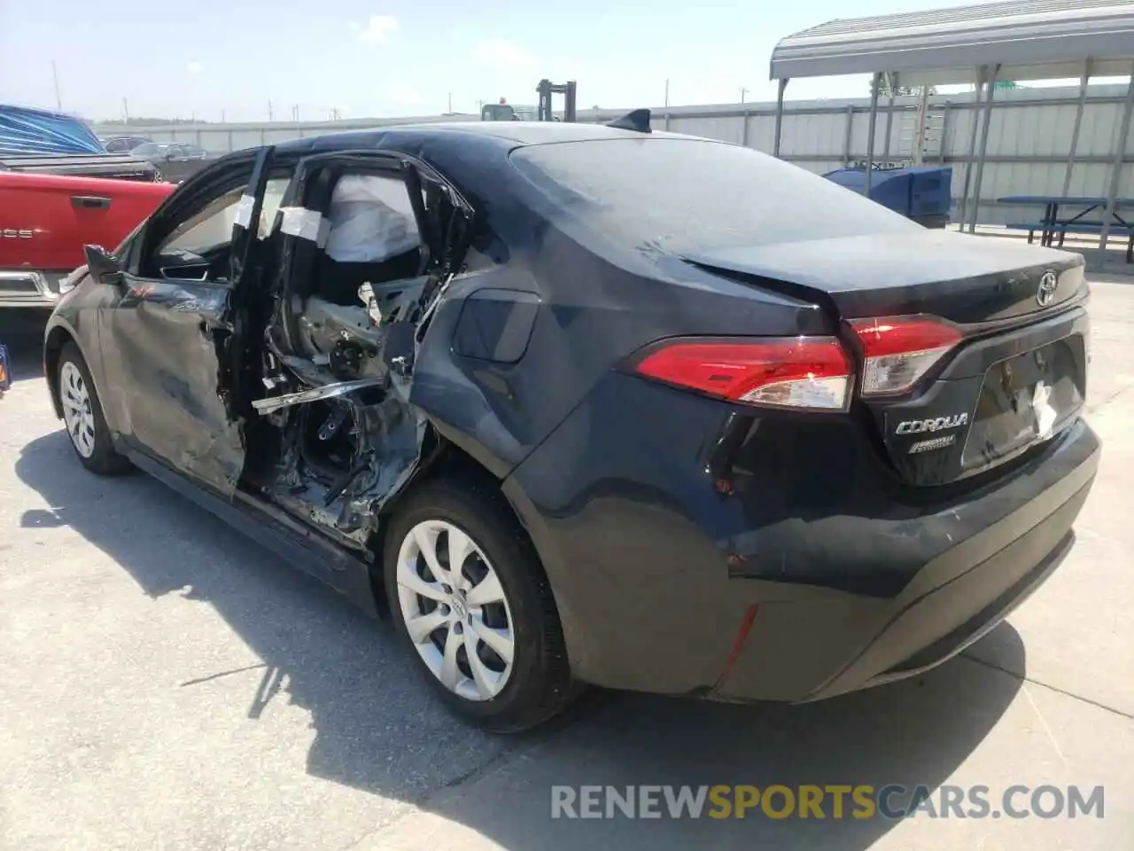 3 Photograph of a damaged car JTDEPRAE8LJ117159 TOYOTA COROLLA 2020