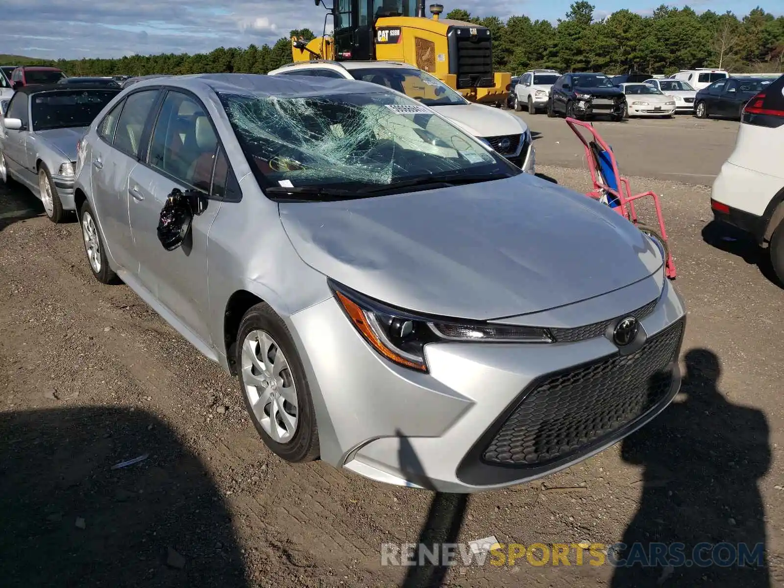 1 Photograph of a damaged car JTDEPRAE9LJ000495 TOYOTA COROLLA 2020