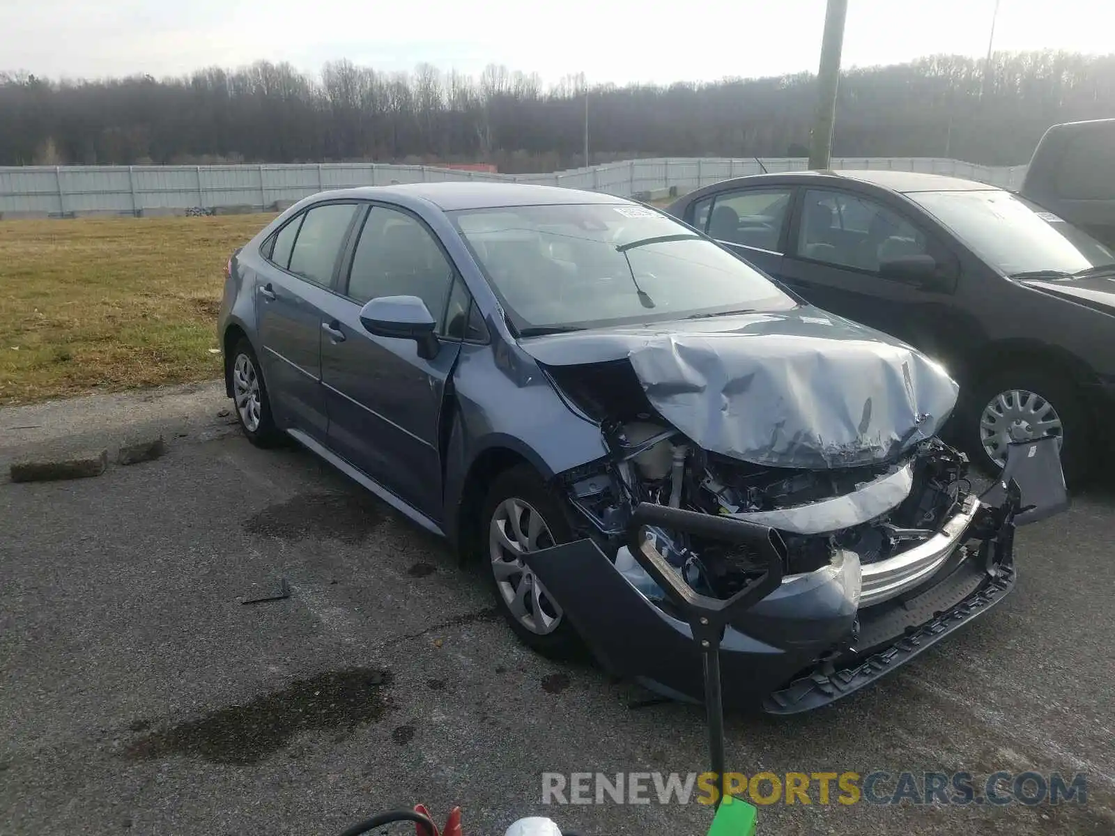 1 Photograph of a damaged car JTDEPRAE9LJ000643 TOYOTA COROLLA 2020