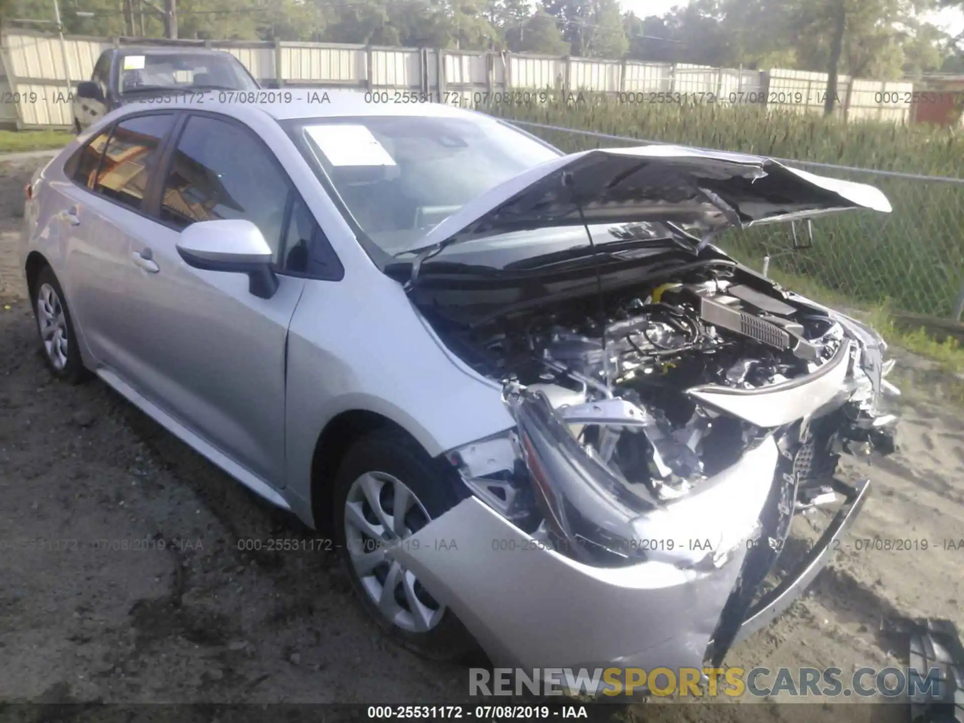 1 Photograph of a damaged car JTDEPRAE9LJ001100 TOYOTA COROLLA 2020