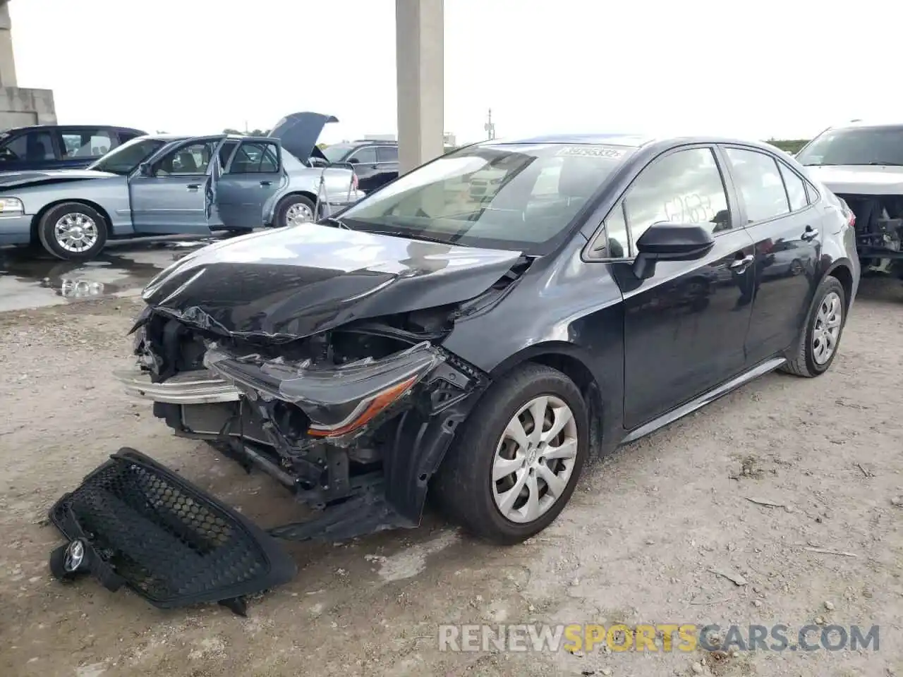 2 Photograph of a damaged car JTDEPRAE9LJ001677 TOYOTA COROLLA 2020