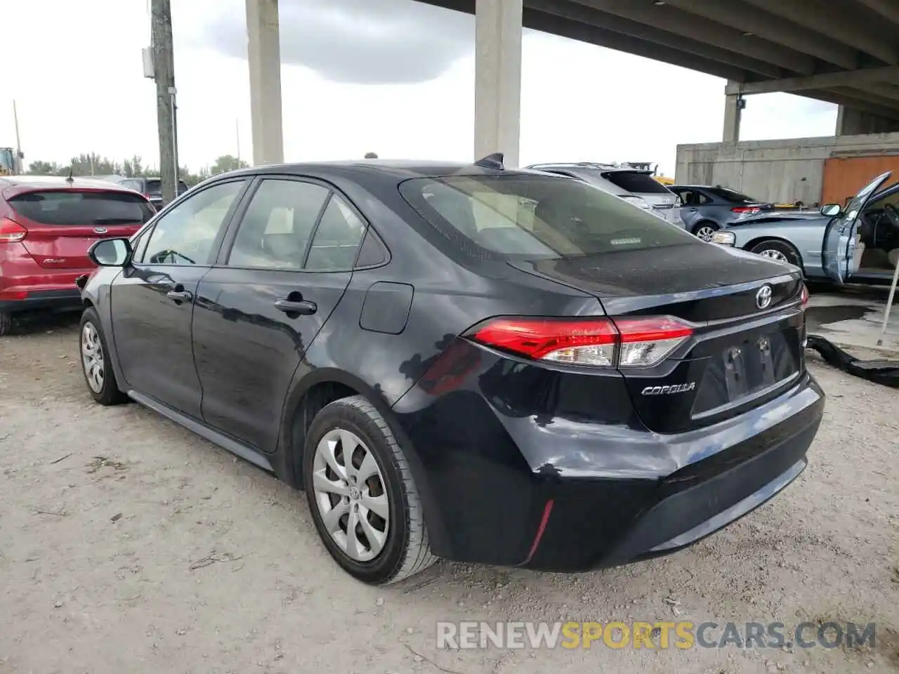 3 Photograph of a damaged car JTDEPRAE9LJ001677 TOYOTA COROLLA 2020