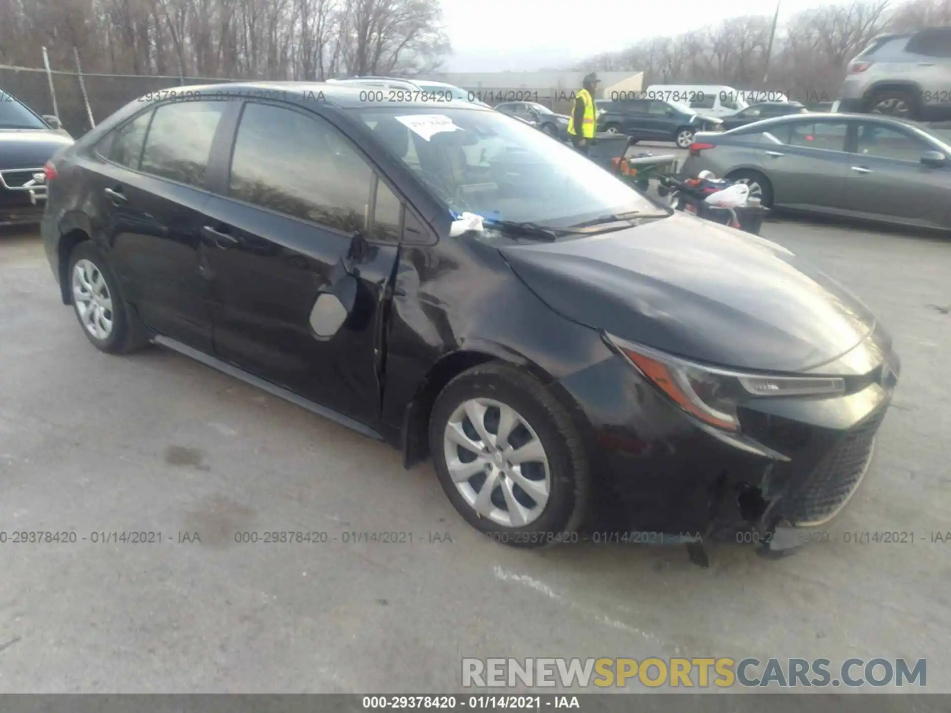 1 Photograph of a damaged car JTDEPRAE9LJ001825 TOYOTA COROLLA 2020