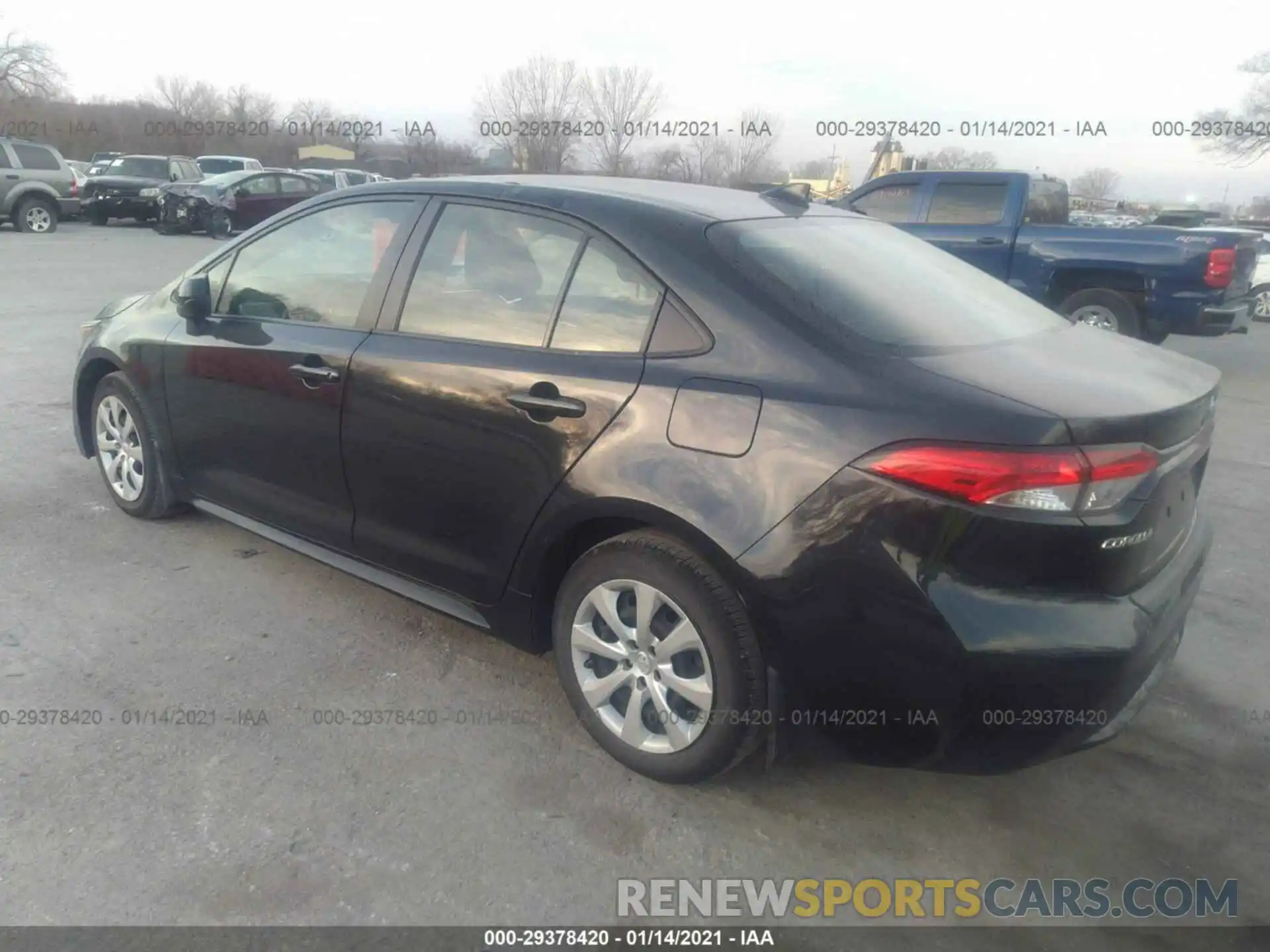 3 Photograph of a damaged car JTDEPRAE9LJ001825 TOYOTA COROLLA 2020