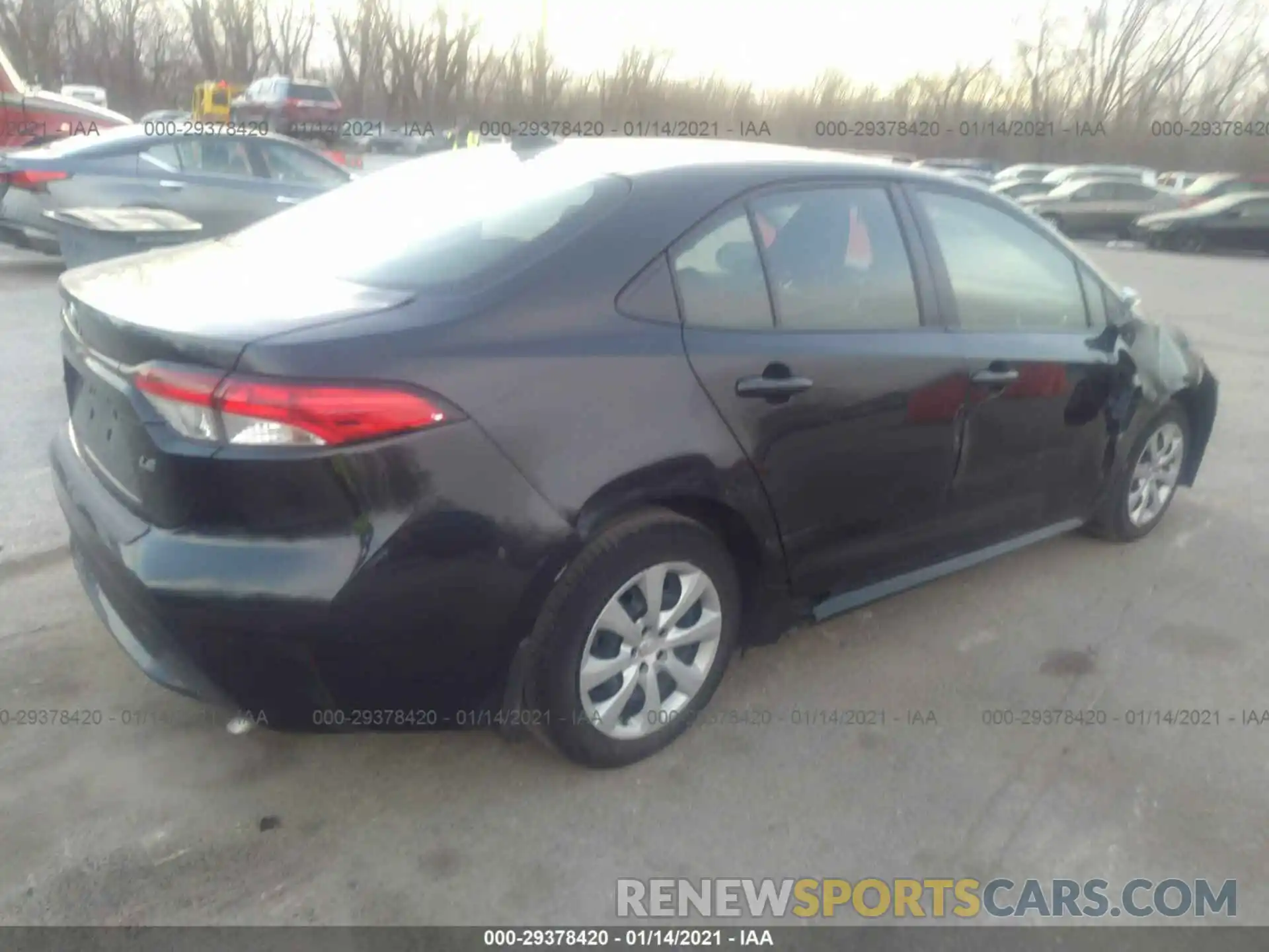 4 Photograph of a damaged car JTDEPRAE9LJ001825 TOYOTA COROLLA 2020