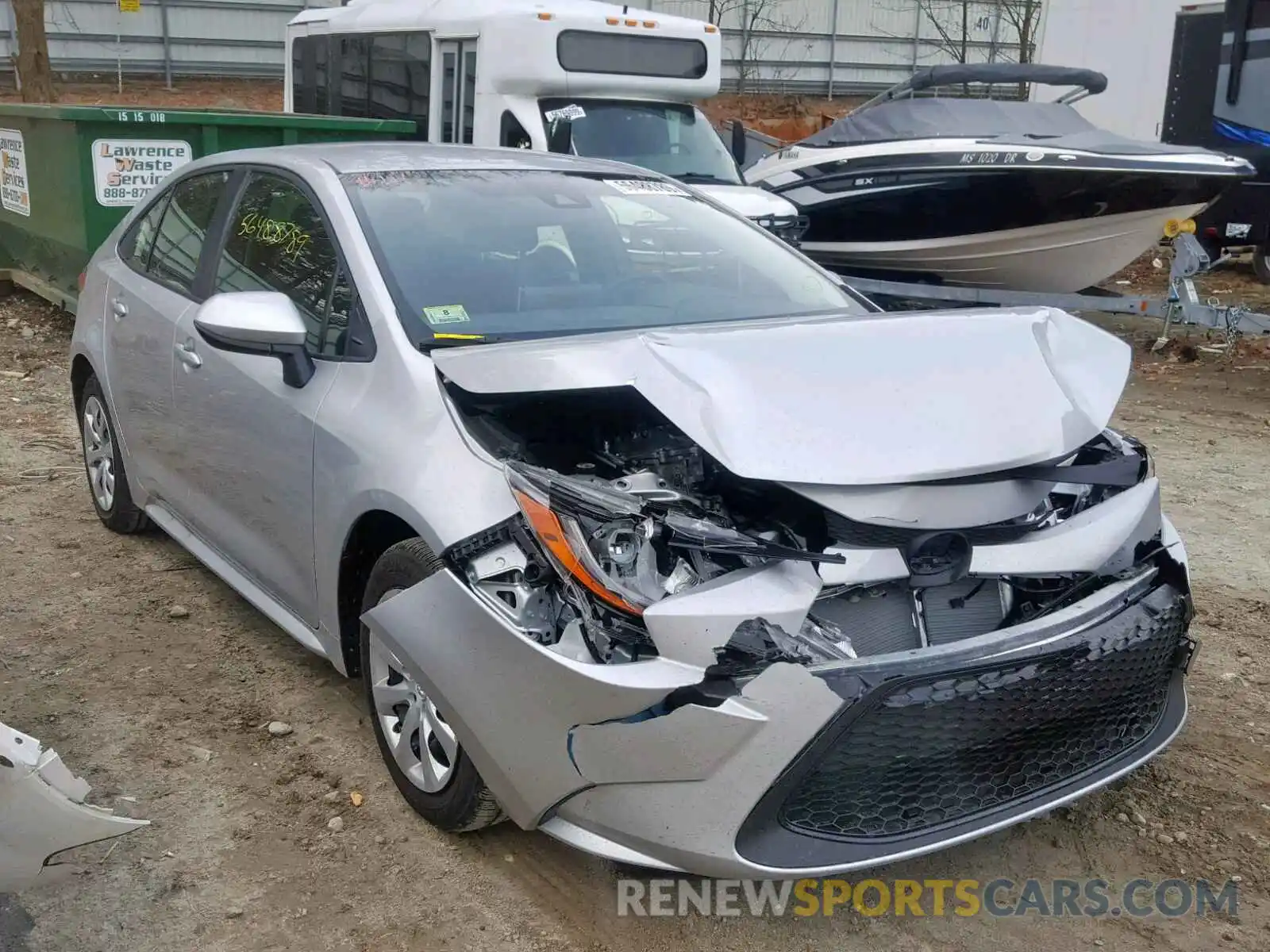 1 Photograph of a damaged car JTDEPRAE9LJ002084 TOYOTA COROLLA 2020