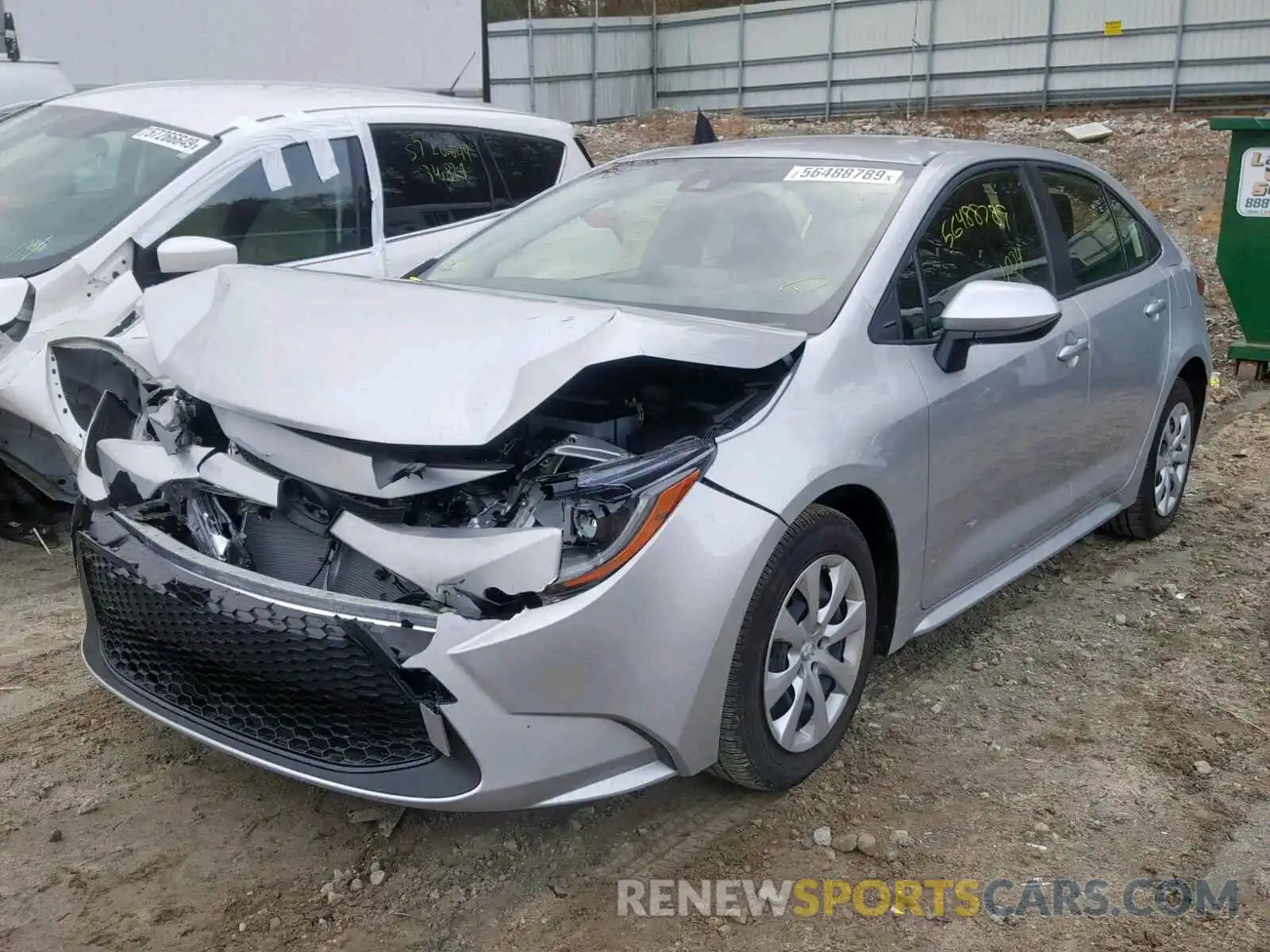 2 Photograph of a damaged car JTDEPRAE9LJ002084 TOYOTA COROLLA 2020